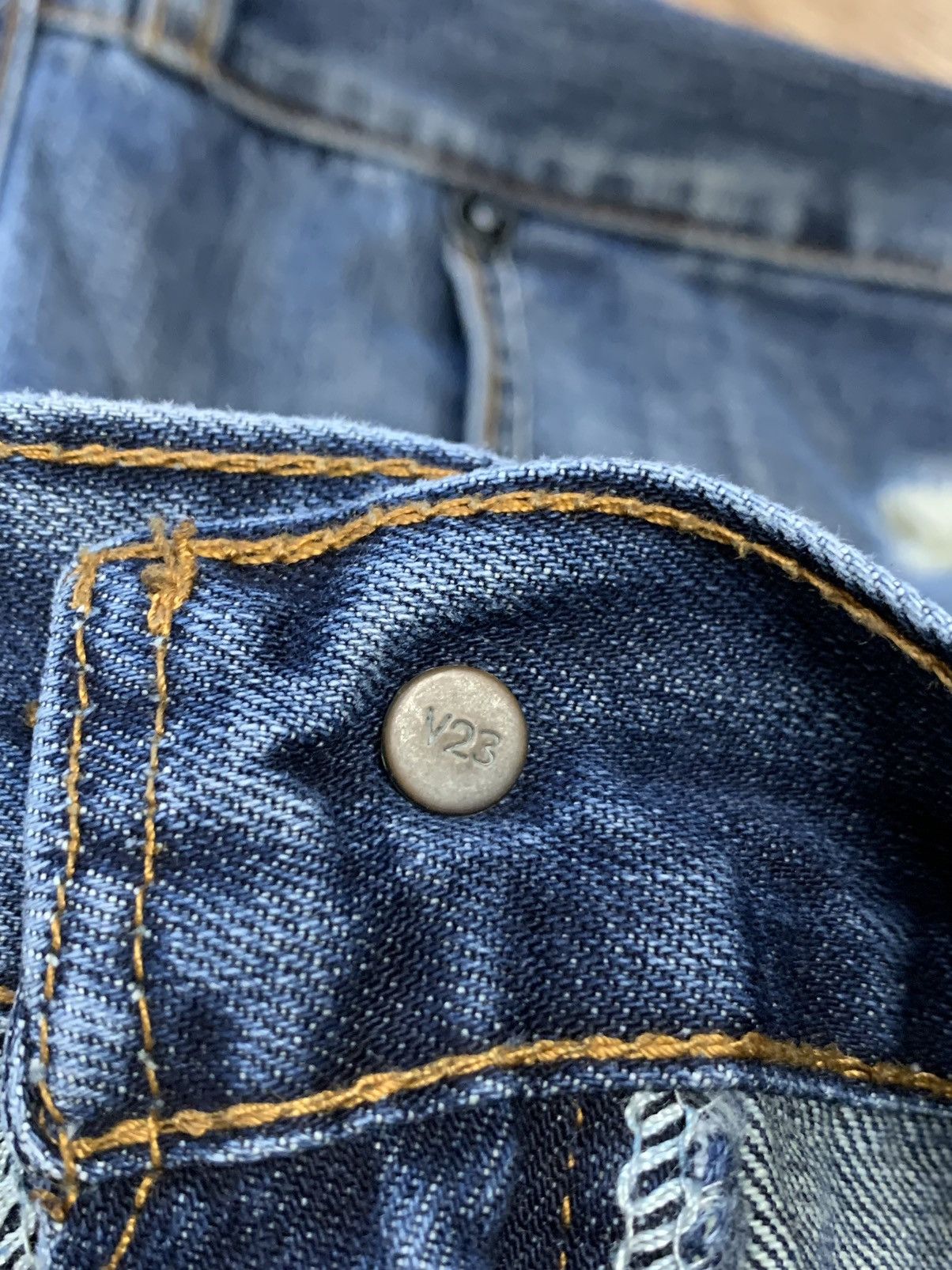 Japanese Brand × Levi's Levi’s V23 Asian Denim Blue Distressed Jeans FCL16B Size US 36 / EU 52 - 6 Thumbnail