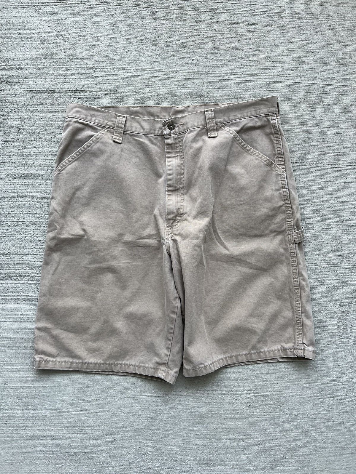 Vintage × Wrangler Vintage y2k Wrangler Baggy Carpenter Utility Shorts Size US 36 / EU 52 - 2 Thumbnail