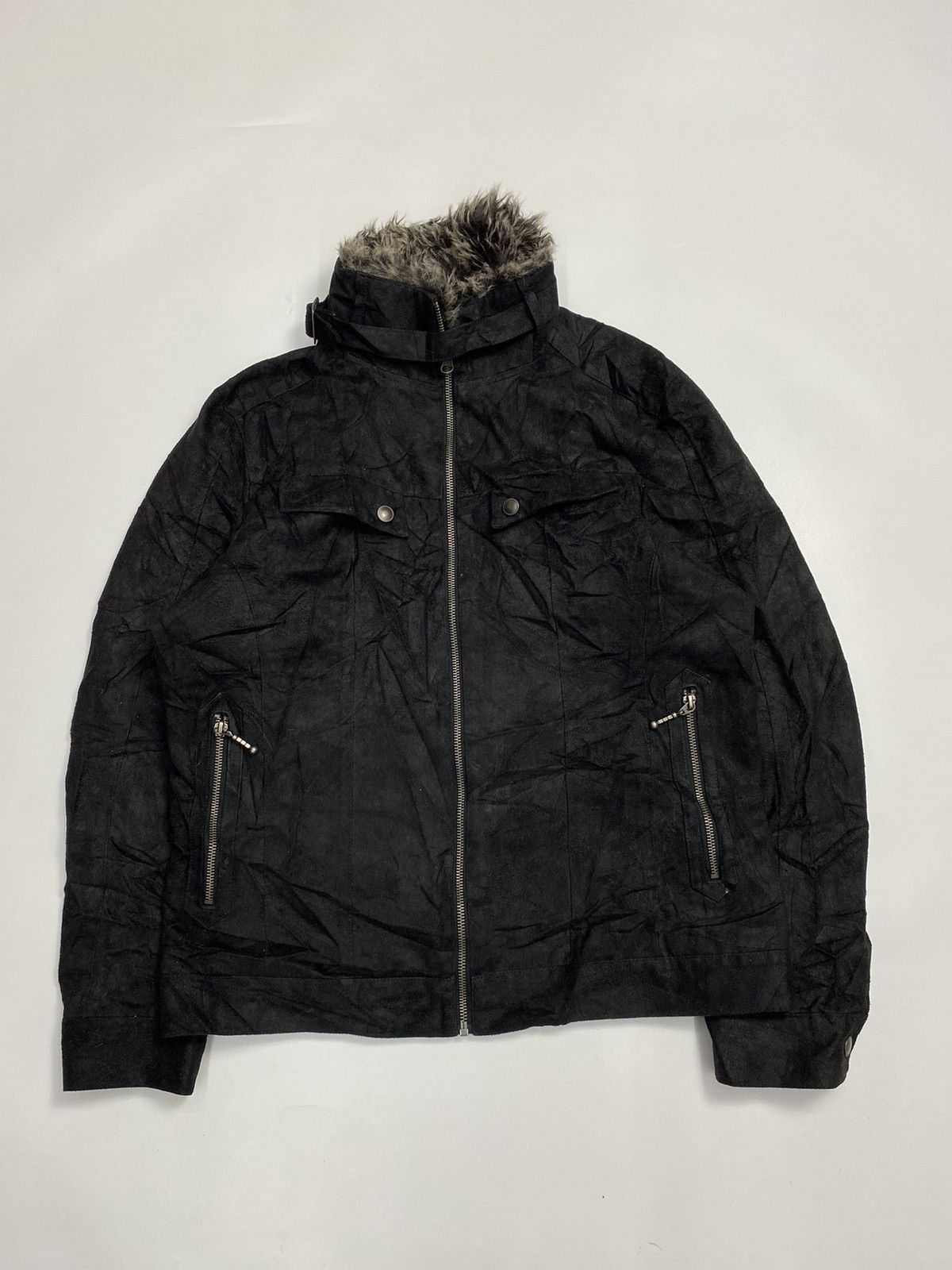 If Six Was Nine Fur jacket bono laform suede ifsixwasnine style Size US L / EU 52-54 / 3 - 3 Thumbnail