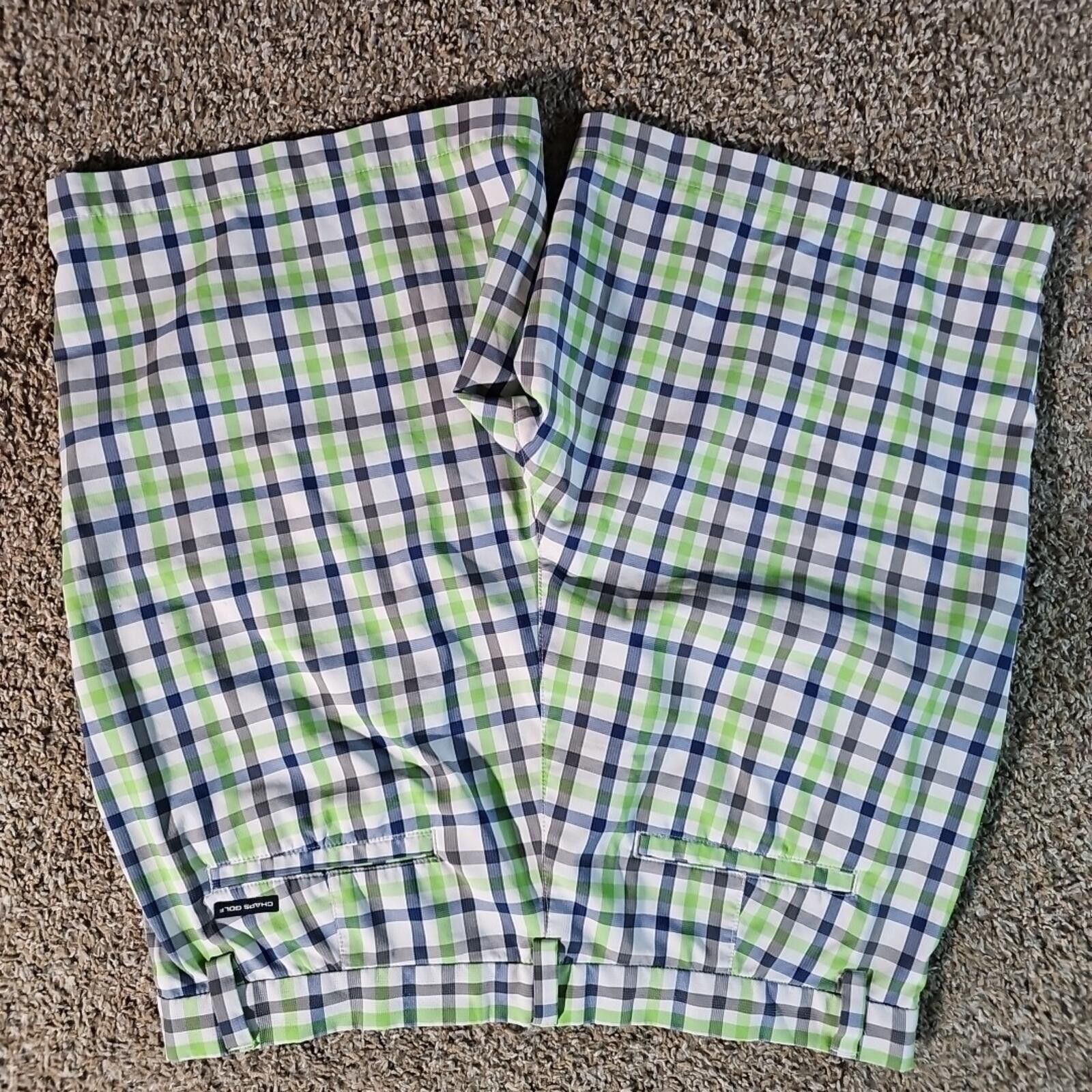 Chaps Chaps Golf 78 Colorful Green Blue Plaid UV Shorts Sz 34 Size US 34 / EU 50 - 7 Thumbnail