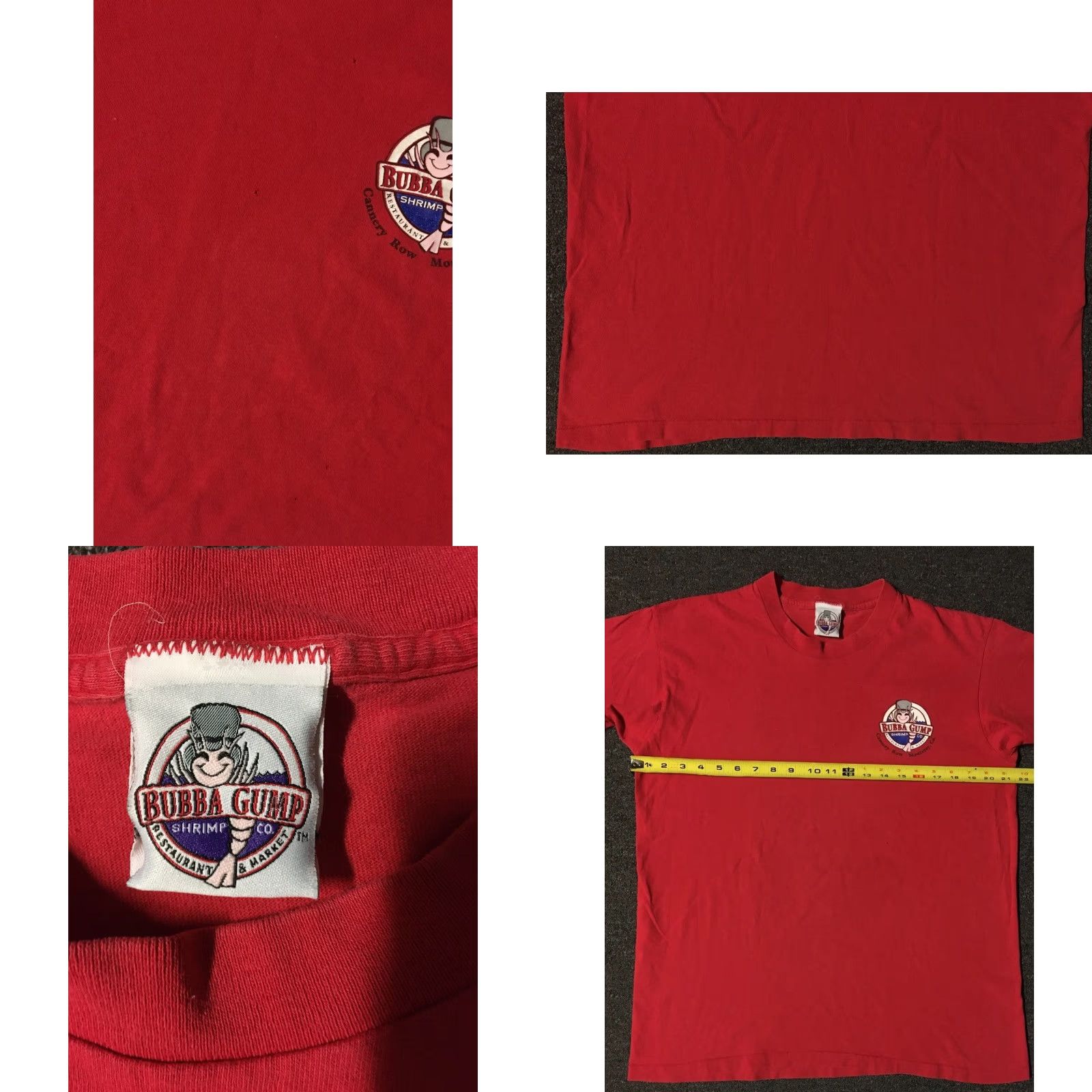 Shrimps VINTAGE Bubba Gump Shrimp Shirt M Red Size US M / EU 48-50 / 2 - 8 Thumbnail