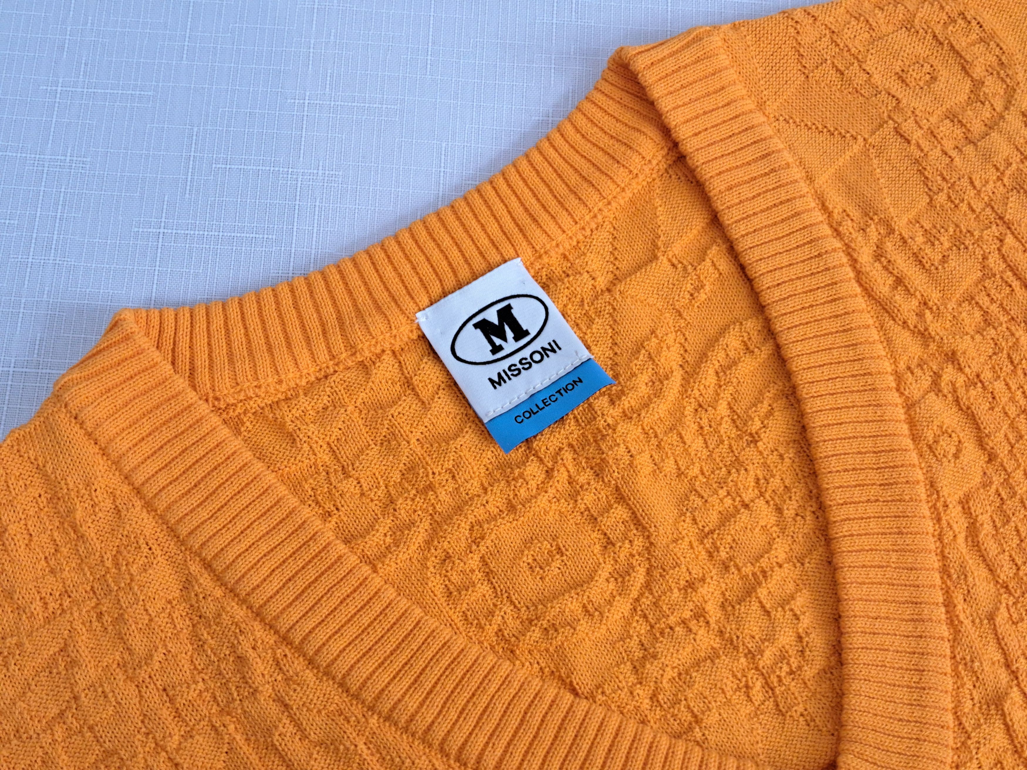 Missoni Missoni textured orange vest/cropped top. Size XS. Size XS / US 0-2 / IT 36-38 - 6 Thumbnail