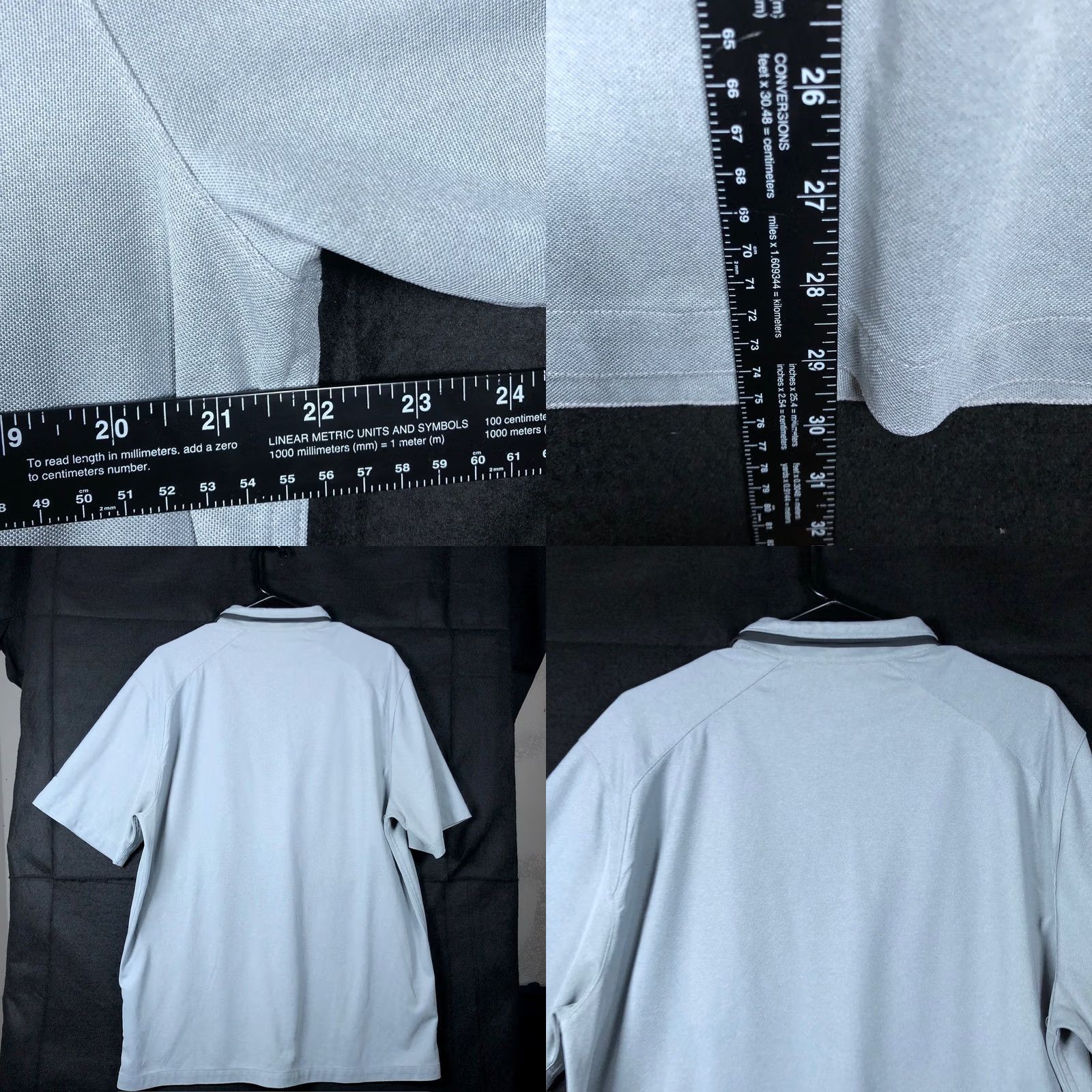 Nike Nike Mens Polo Shirt Gray Dri Fit Short Sleeve Large L Size US L / EU 52-54 / 3 - 8 Thumbnail
