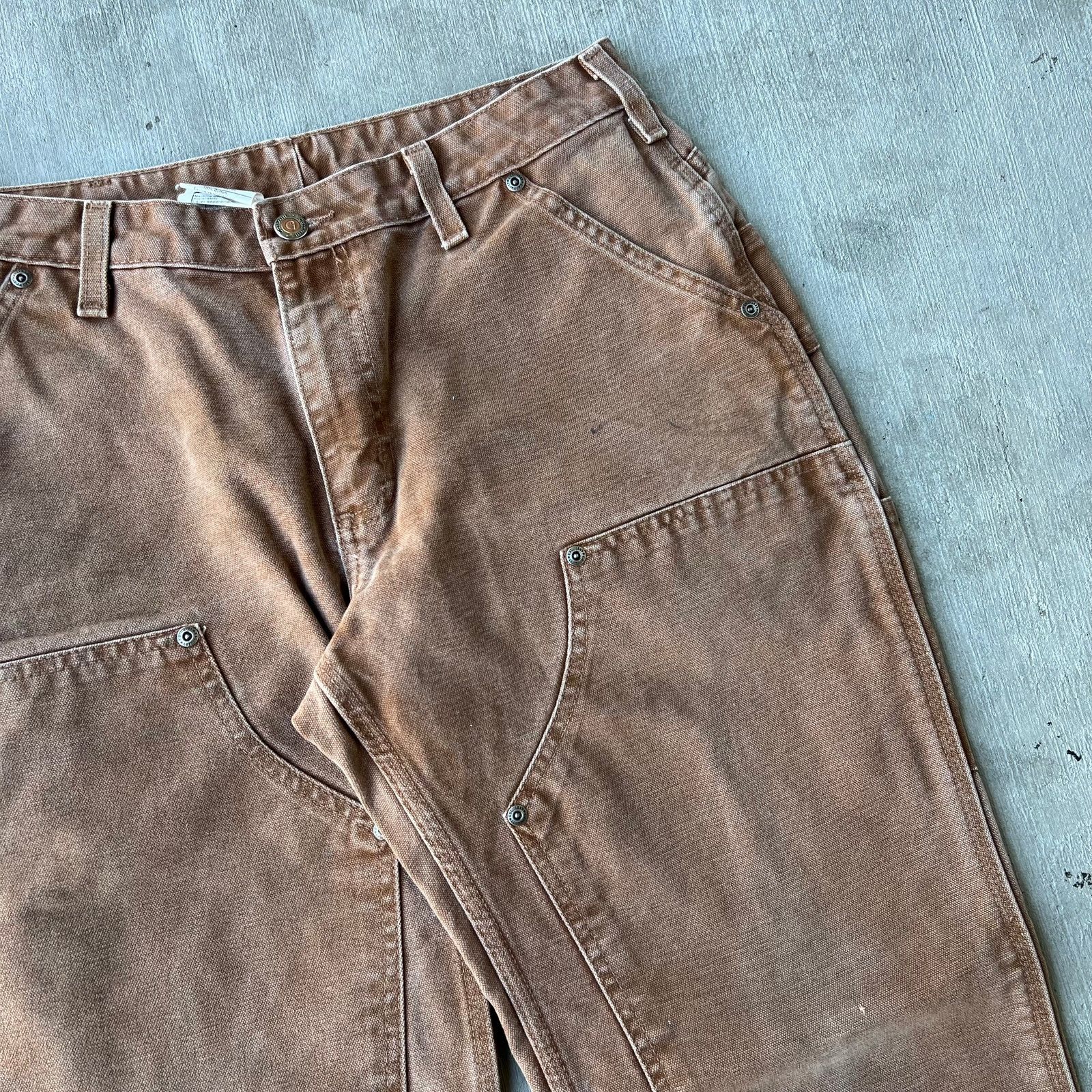Carhartt × Vintage Carhartt brown WOMENS double knee work wear carpenter pants Size US 28 / EU 44 - 8 Thumbnail