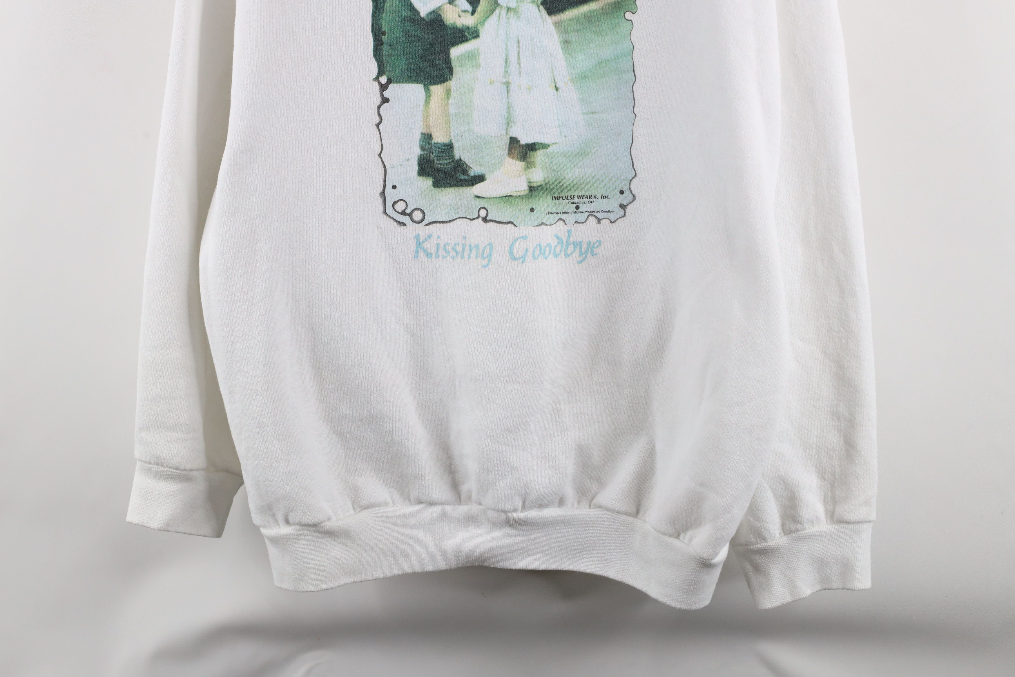 Vintage Vintage 90s Streetwear Kidding Goodbye Kids War Sweatshirt Size XL / US 12-14 / IT 48-50 - 4 Thumbnail
