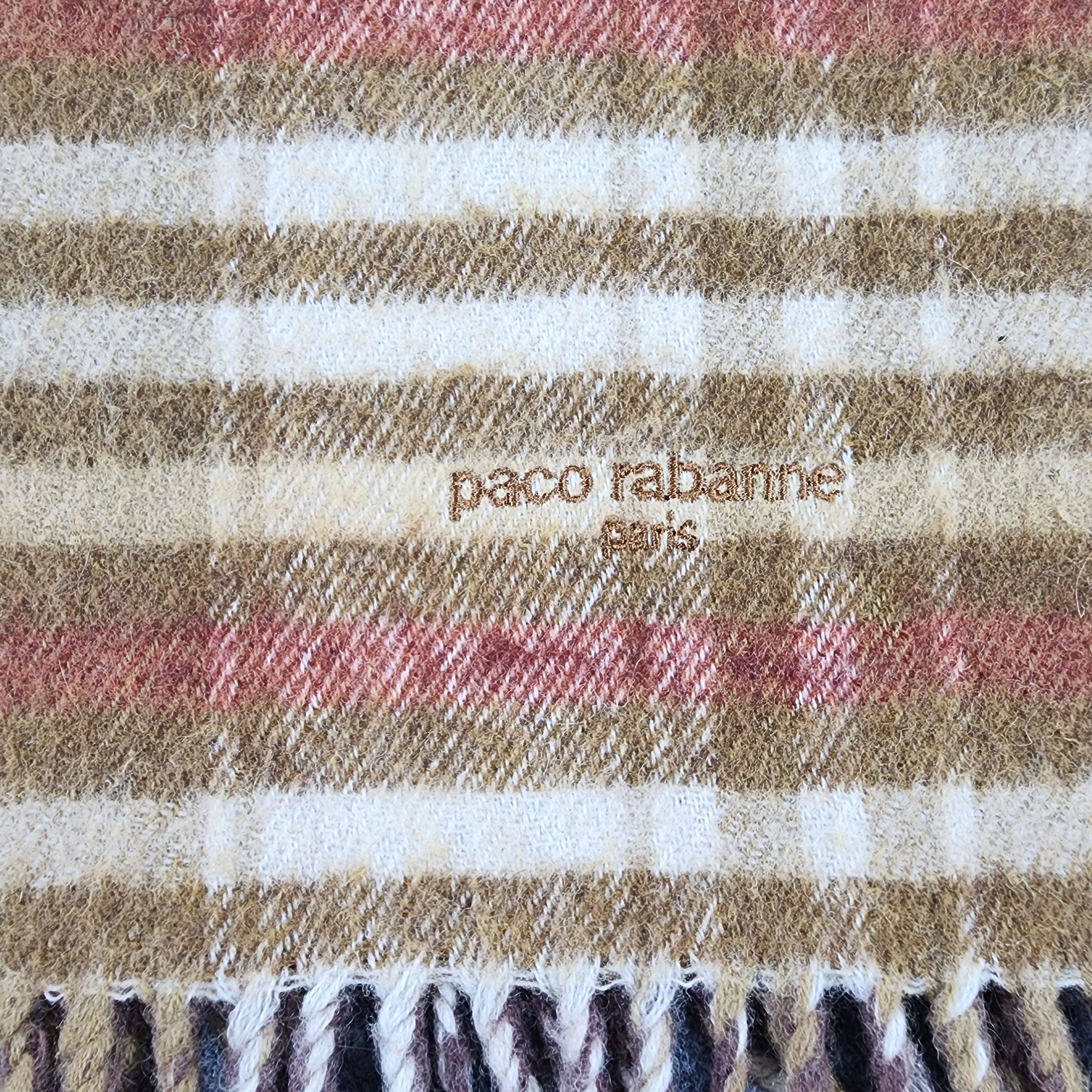 Paco Rabanne × Vintage Paco Rabanne Scarf / Muffler / Neckwear D001 Size ONE SIZE - 3 Thumbnail