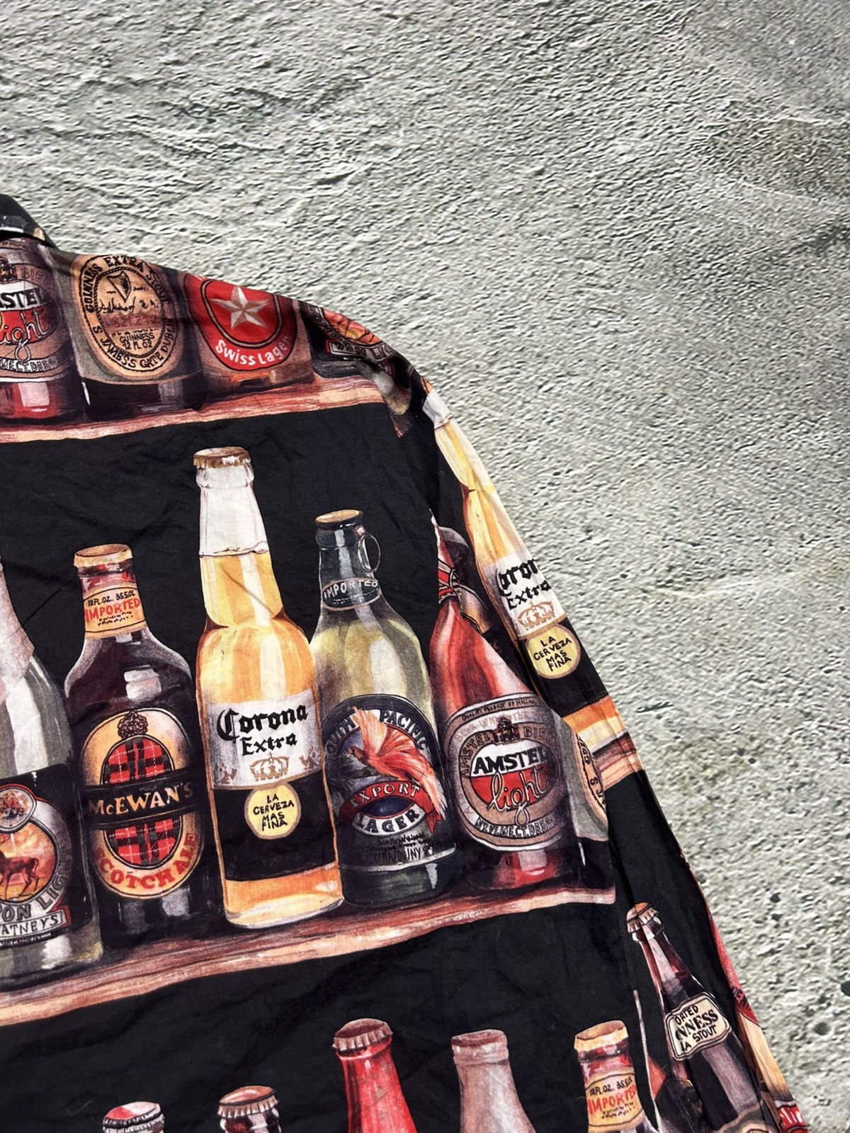 Angelo Litrico × Vintage Angelo Litrico Beer Shirt full print longsleeve button-up Size US XL / EU 56 / 4 - 8 Thumbnail