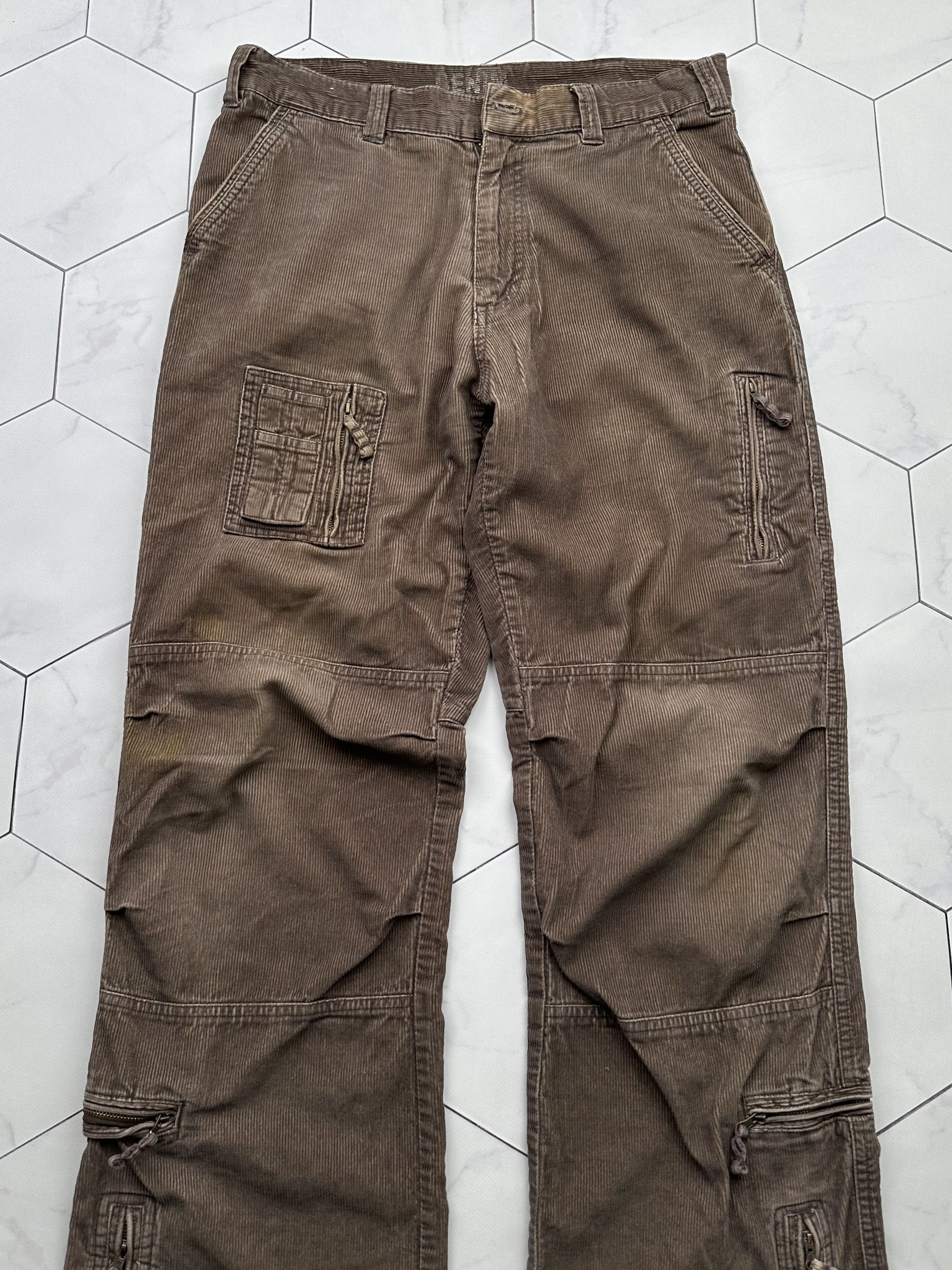 Vintage Vintage Wide Corduroy Cargo Pants (B471)E2 Size US 32 / EU 48 - 2 Thumbnail
