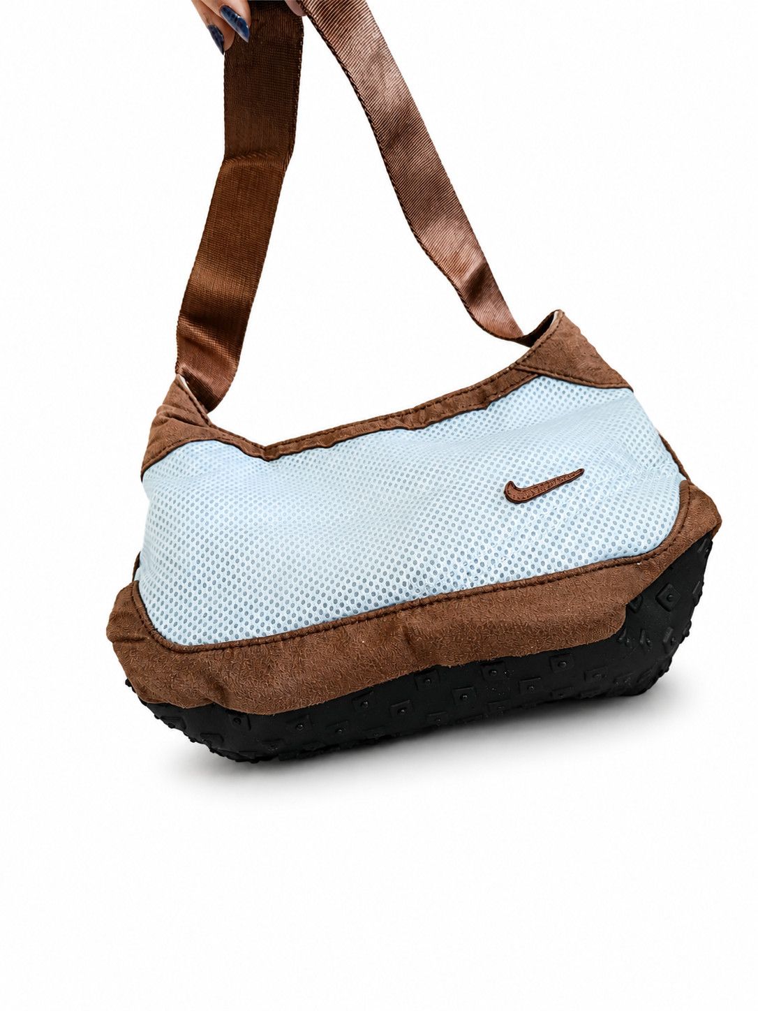 Nike Vintage Nike Y2K Mesh Shoulder Blue Archive Baguette Size ONE SIZE - 1 Thumbnail