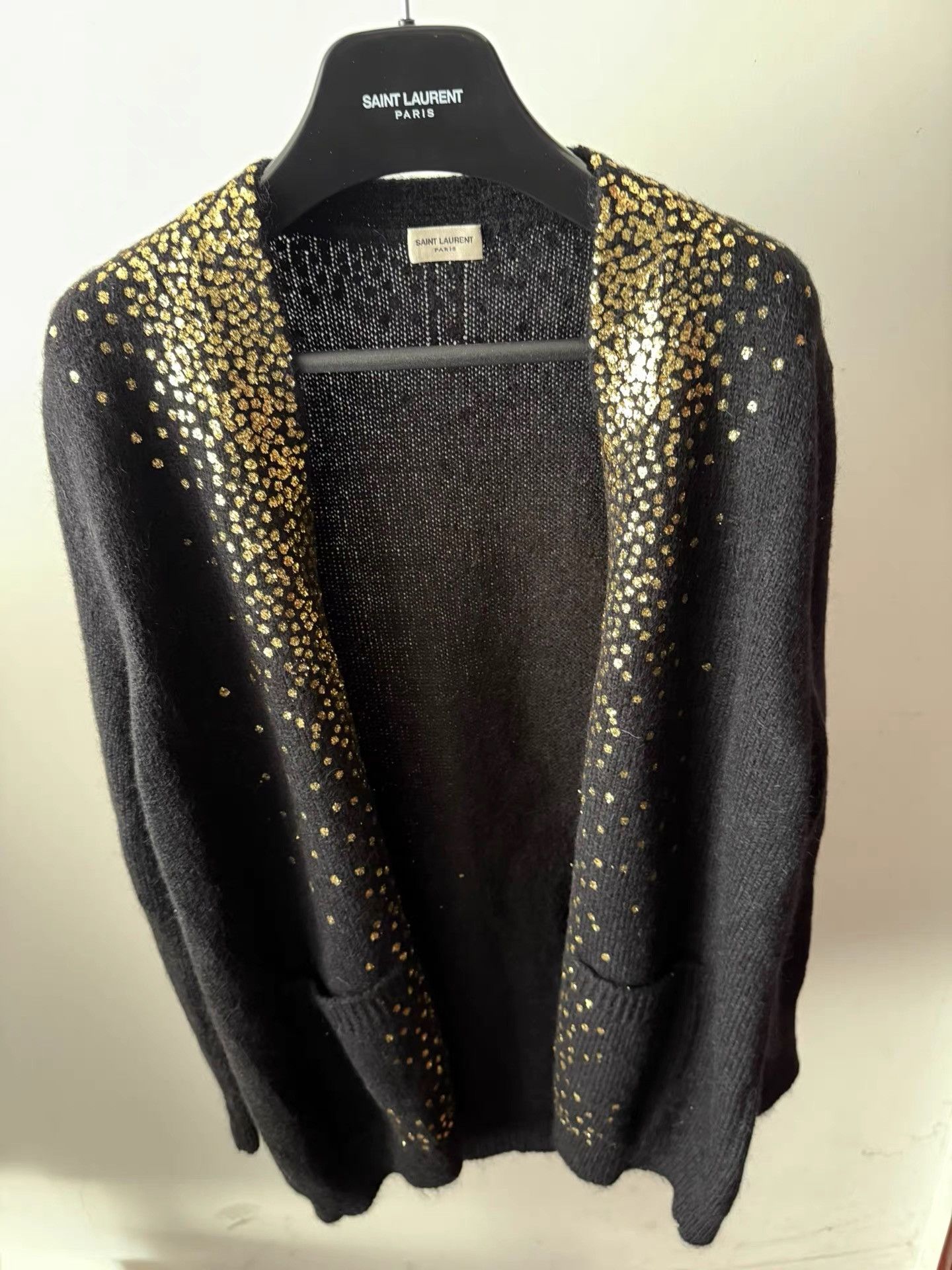 Saint Laurent Paris Saint Laurent Sequin Cardigan Sweater K33 Size US S / EU 44-46 / 1 - 1 Thumbnail