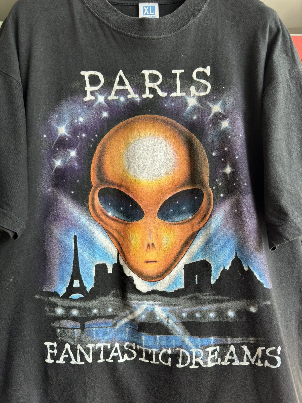 Alien Workshop Vintage 90s Fantastic Dreams Paris Alien Graphic T Shirt Size US XL / EU 56 / 4 - 4 Thumbnail