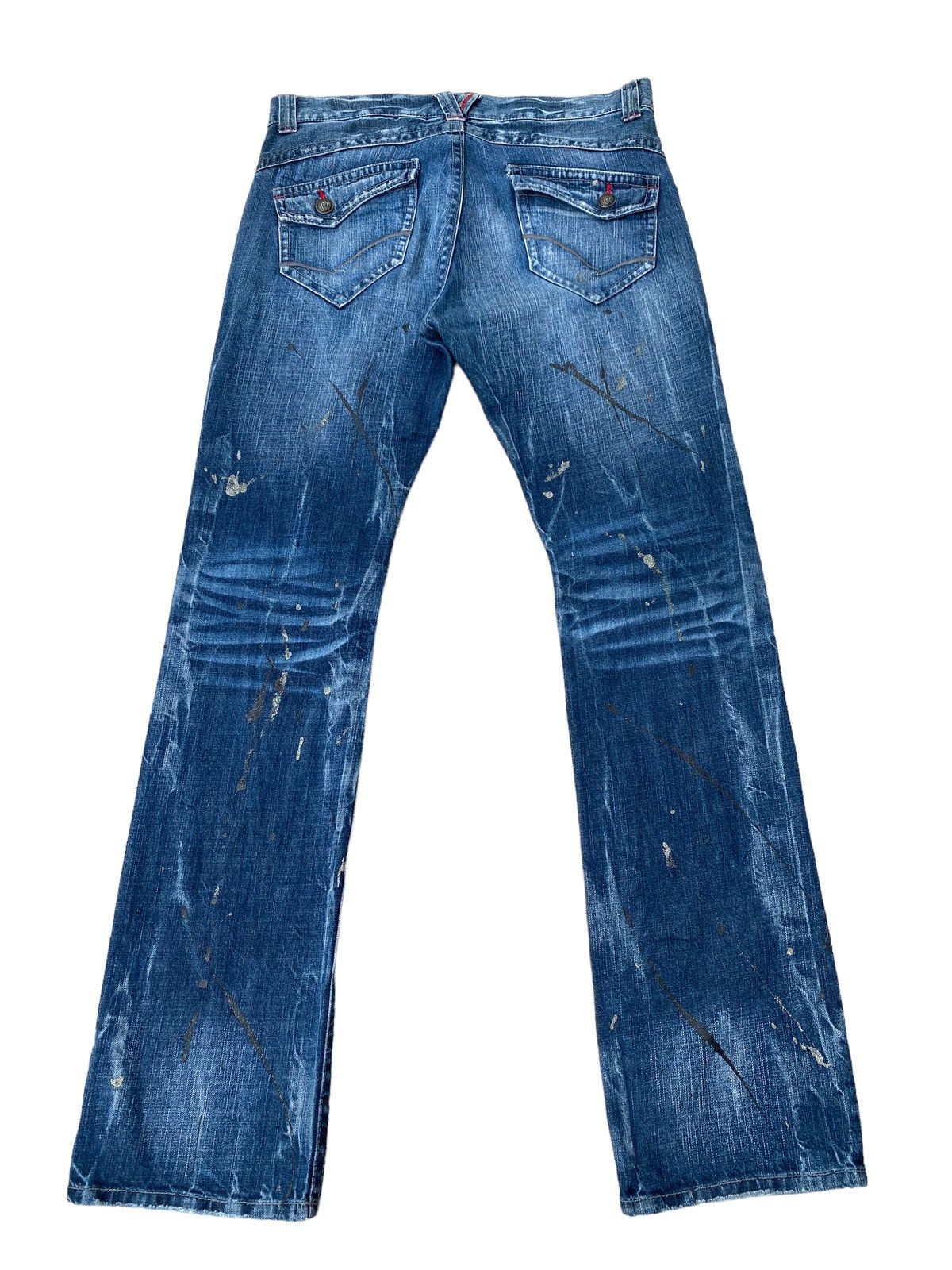Japanese Brand Japanese Brand Paint Splash Flare Pant Size US 30 / EU 46 - 2 Thumbnail
