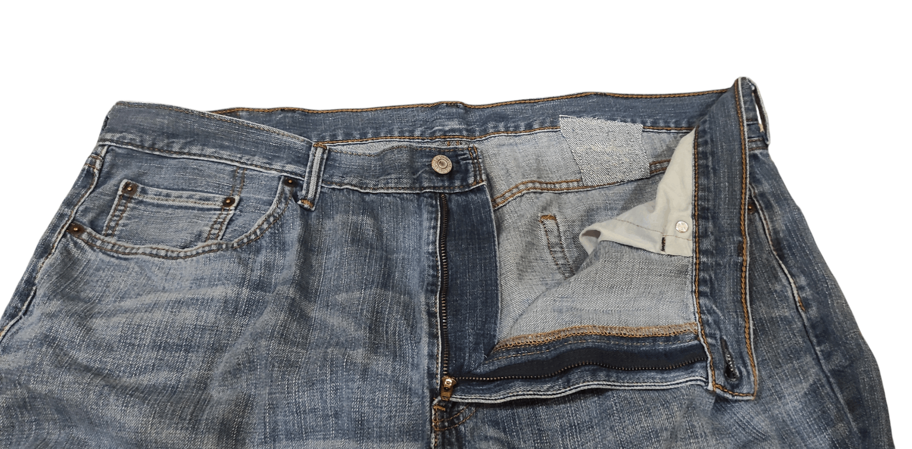 Levi's Big Size Levis Distressed Washed Denim Size US 42 / EU 58 - 3 Thumbnail