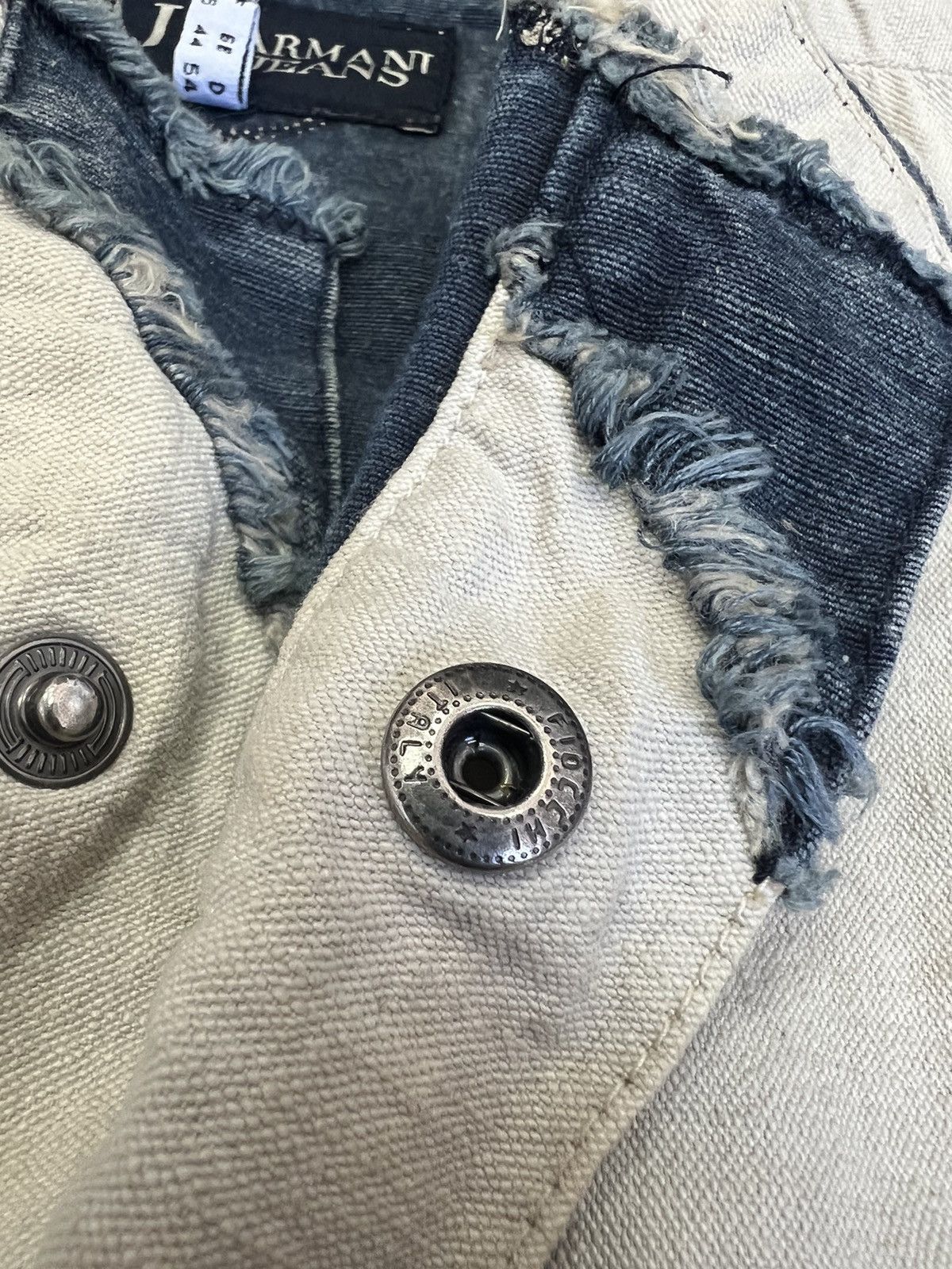 Emporio Armani Archive 2 sides Armani Jeans Vintage Hemp Denim Jacket Size US L / EU 52-54 / 3 - 11 Thumbnail