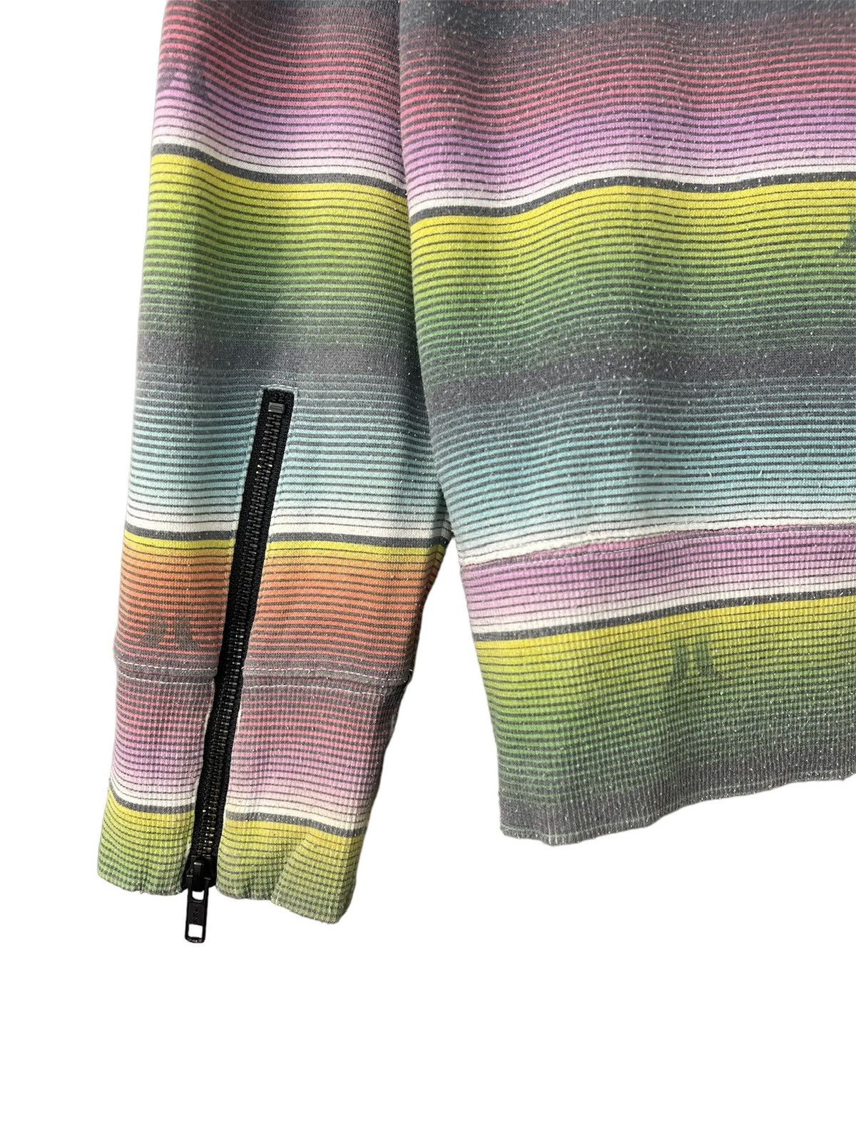 Hurley × Vintage Hurley Striped Full Zip Vintage Sweatshirt Size US S / EU 44-46 / 1 - 10 Thumbnail