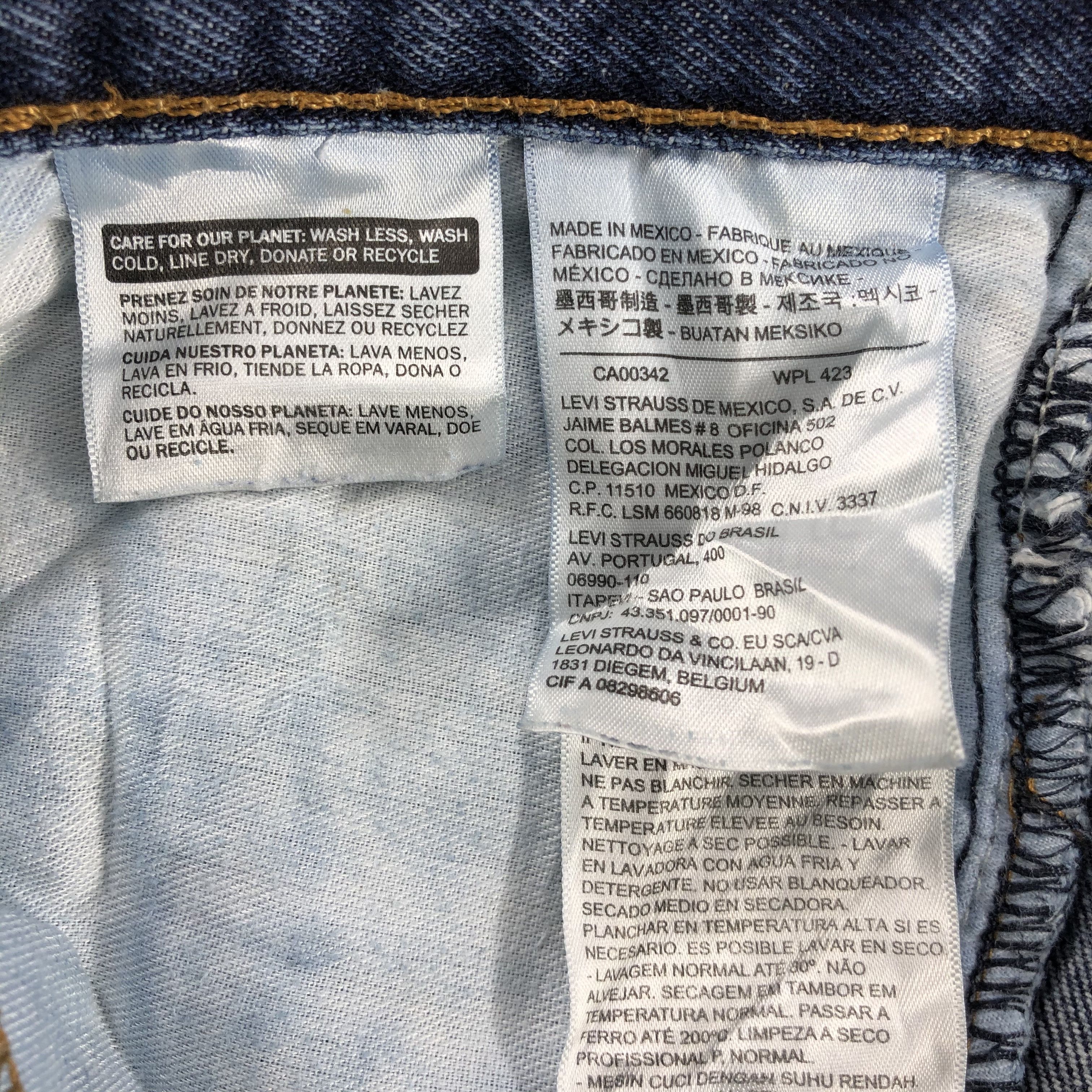 Levi's Vintage Blue Wash Levis 505 Jeans-J1541 Size US 30 / EU 46 - 12 Thumbnail