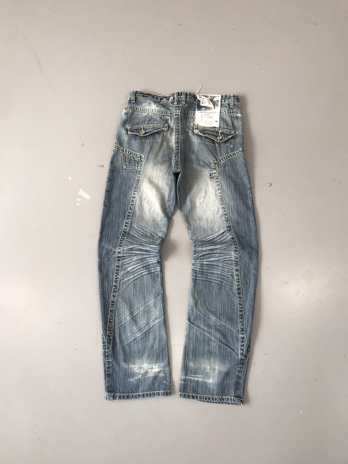 Designer Vintage Y2k Style Eaggaged Fit Denim Size US 34 / EU 50 - 2 Thumbnail