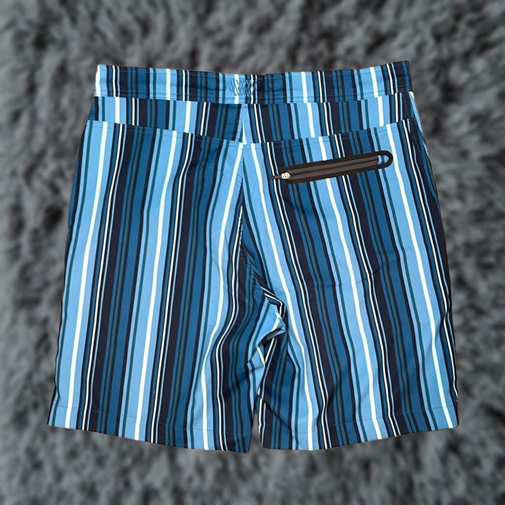 Vintage Mack Weldon Bottom Mens 32 Blue Striped Retro Hybrid Board Shorts 31/32 Regular Size True 33 inseam 8.25in Size US 32 / EU 48 - 1 Thumbnail