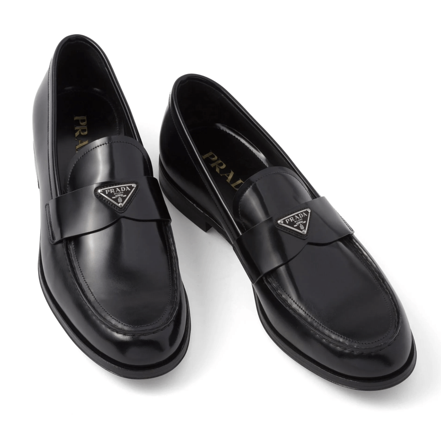 Prada Prada Leather Logo Classic Loafer Slip On Flat UK 12 US 13 Size US 13 / EU 46 - 9 Thumbnail