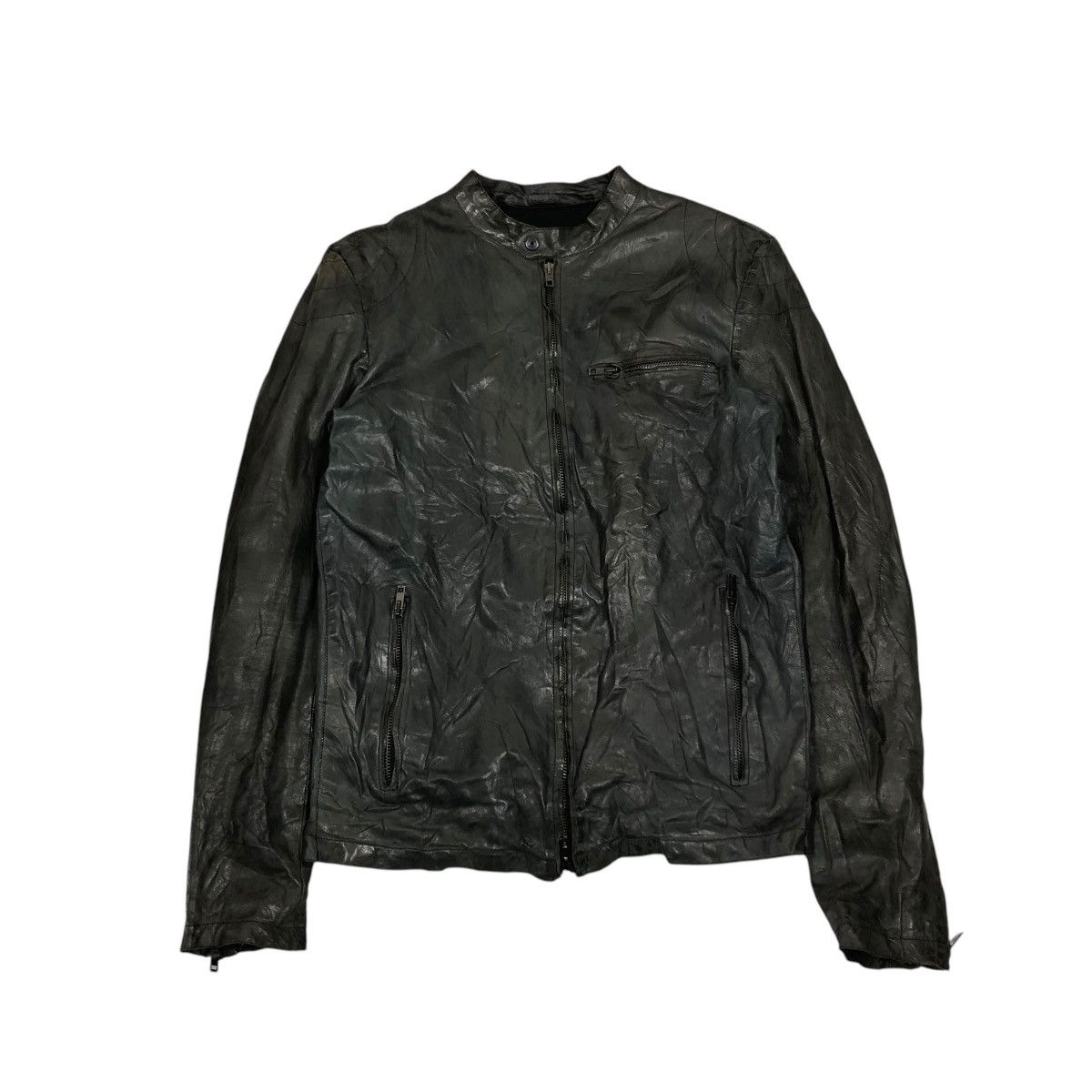 Vera Pelle 🔥CROPPED LEATHER BIKER JACKET BONDAGE SALVATORE SANTORA Size US S / EU 44-46 / 1 - 1 Thumbnail