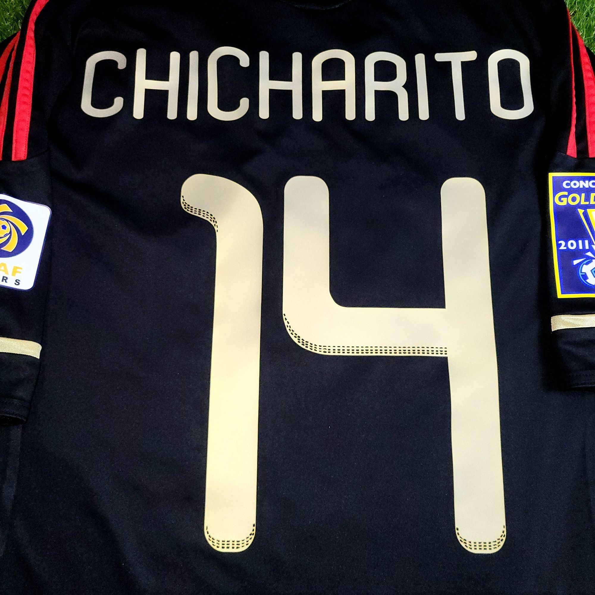 Chicharito Mexico 2011 GOLD CUP FINAL Soccer Away Jersey M