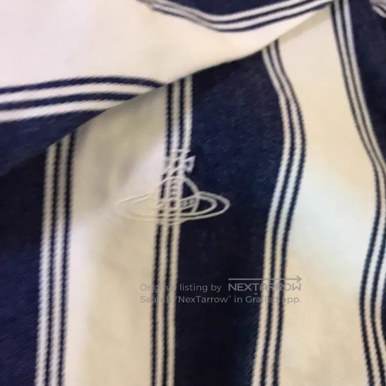 Vivienne Westwood Vivienne Westwood Irregular planet embroidery blue and whi Size S / US 4 / IT 40 - 7 Thumbnail