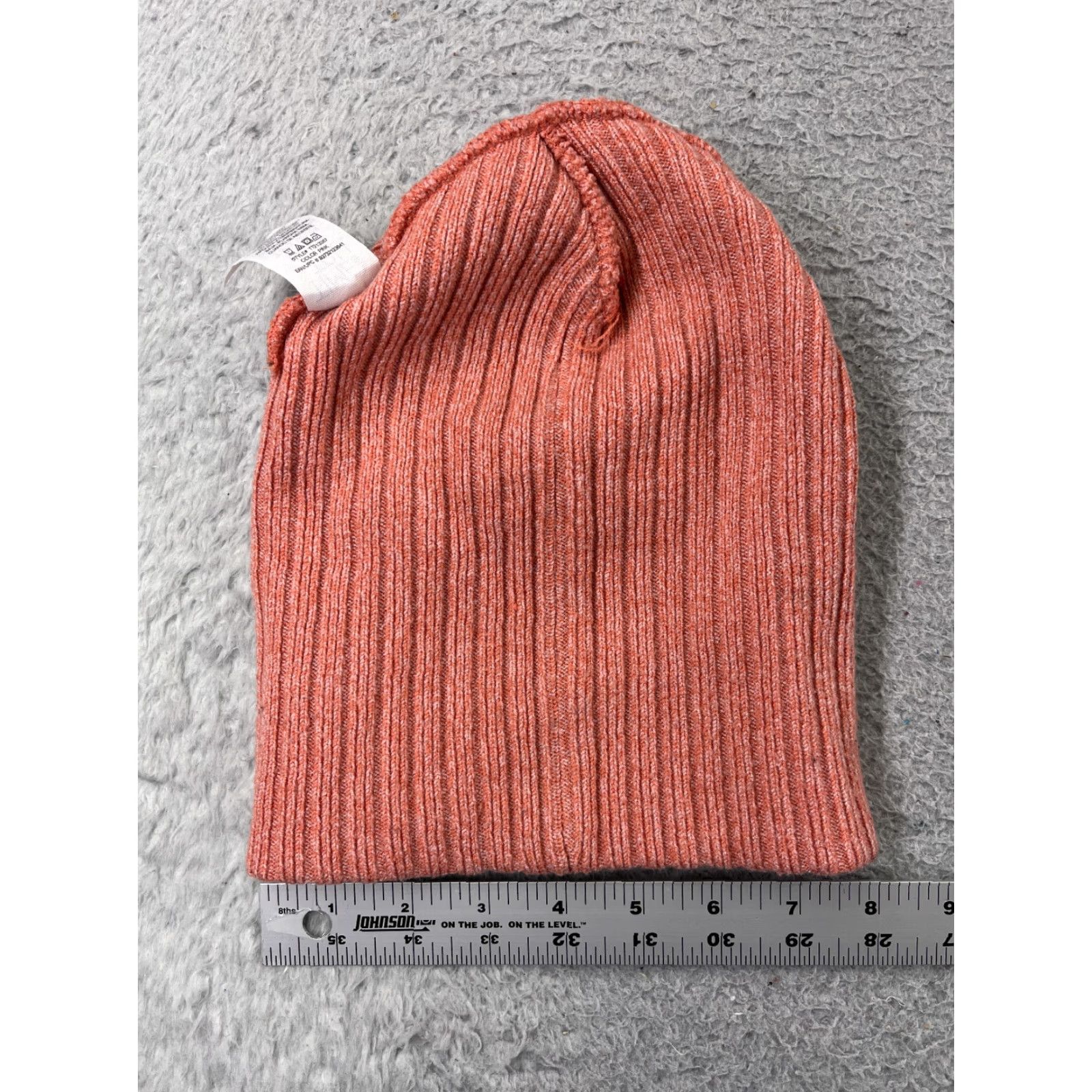 Vintage Time And Tru Beanie Toque Womens One Size Pink Knit Polyester Blend Winter Snow Size ONE SIZE - 3 Thumbnail