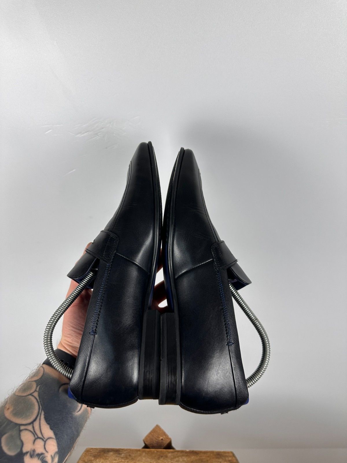 Ted Baker Ted Baker Black Leather Slip On Loafer Shoe Size US10 Size US 10 / EU 43 - 7 Thumbnail