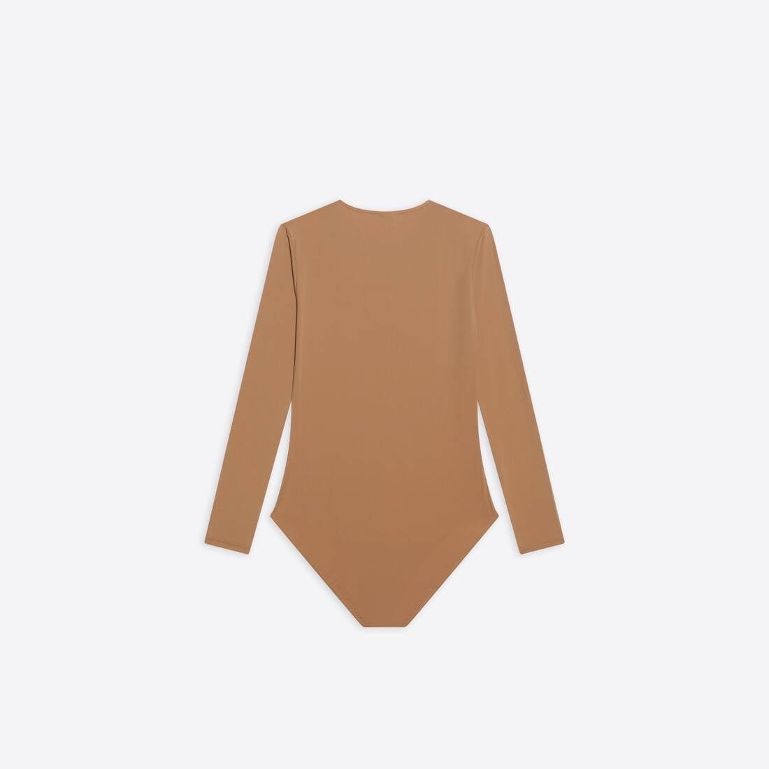Balenciaga o1bcso1str1024 Body Long Sleeve Top in Beige Size XS / US 0-2 / IT 36-38 - 2 Thumbnail