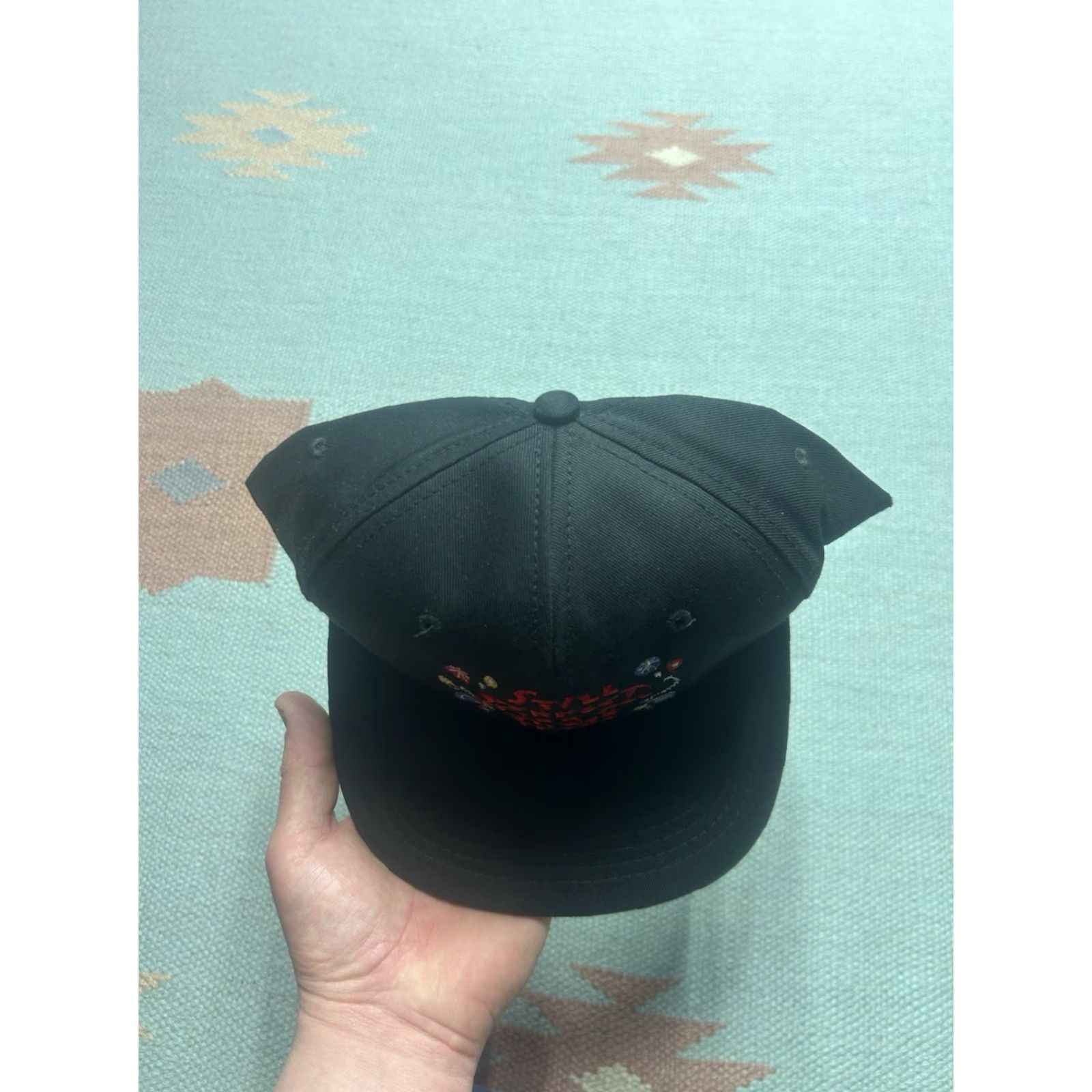 Vintage VINTAGE Unbranded SnapBack Hat Cap Black Adjustable Men Size ONE SIZE - 3 Thumbnail