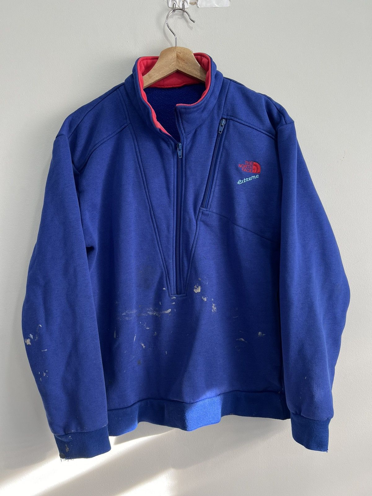 The North Face Vintage North Face Extreme Zip Sweater paint splatter Size US M / EU 48-50 / 2 - 1 Thumbnail
