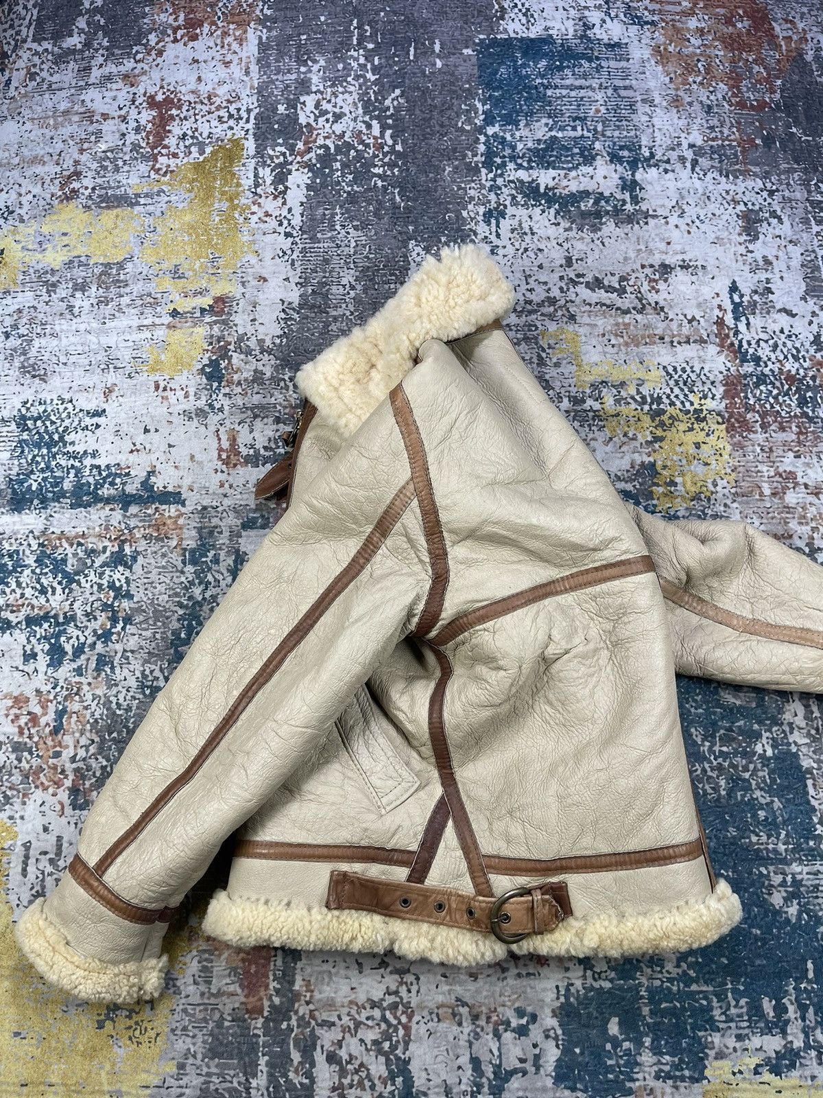 Schott Vtg Schott USAAF Type B-3 Shearling Bombers Size US XXS / EU 40 - 7 Thumbnail