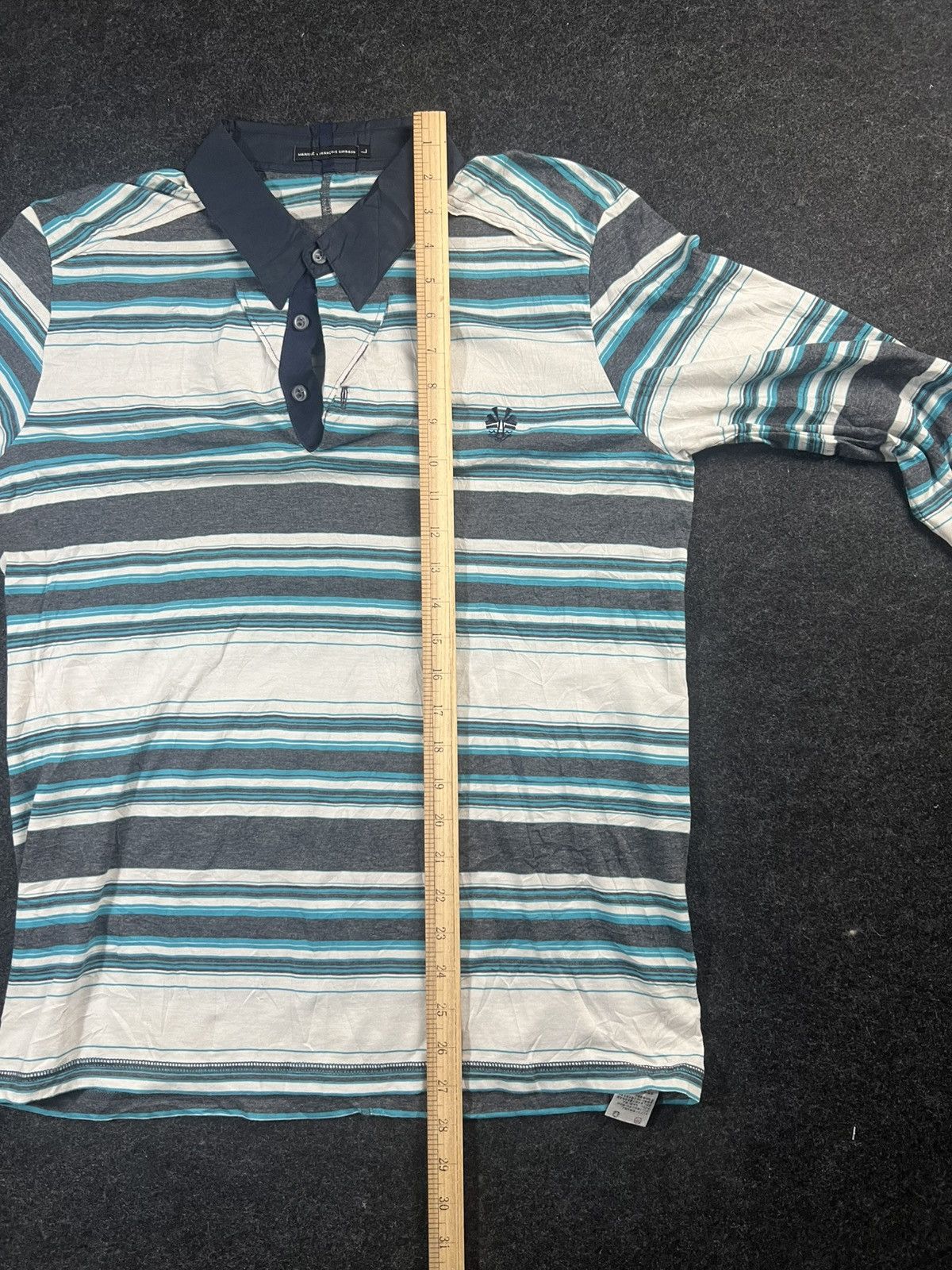 Marithe + Francois Girbaud Marithe Francois Girbaud Stripe Collar Polo Rare Size US L / EU 52-54 / 3 - 8 Thumbnail