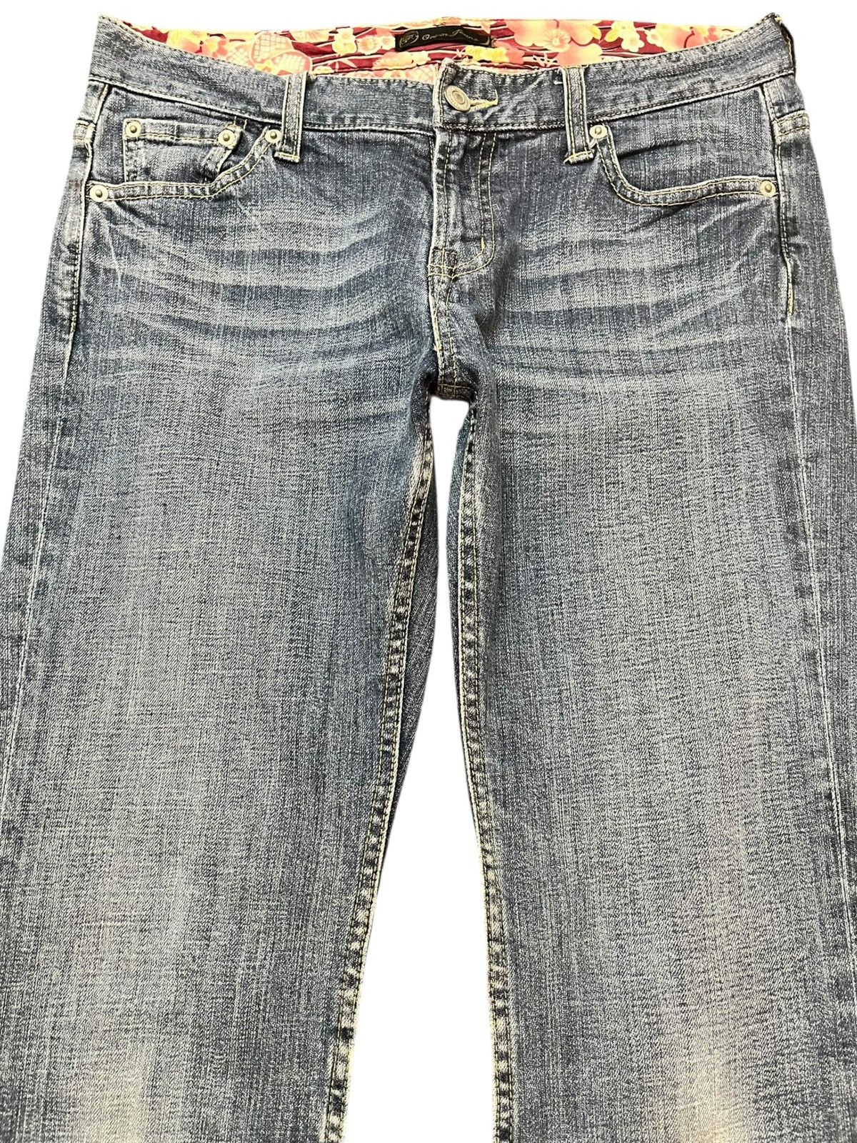 Japanese Brand Vintage Oririn Floral Waist Flare Bootcut Denim Size US 30 / EU 46 - 2 Thumbnail