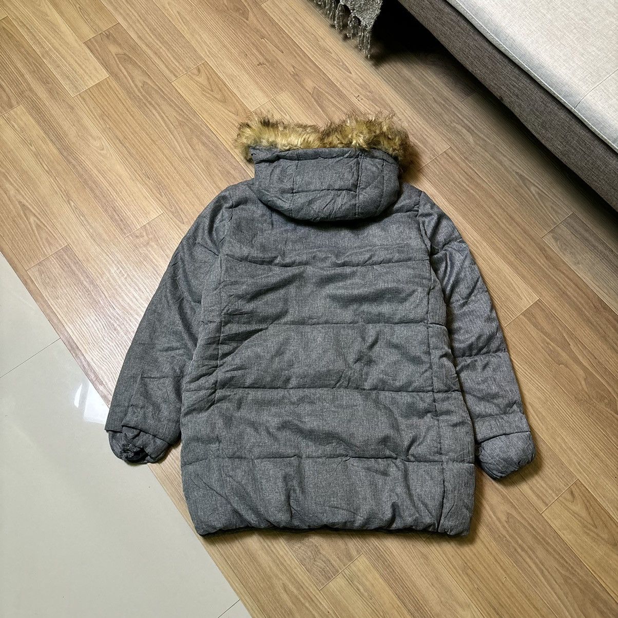 If Six Was Nine × Japanese Brand × Le Grande Bleu (L.G.B.) Navy Fur jacket down puffer IfSixWasNine LGB Style japan Size US L / EU 52-54 / 3 - 2 Thumbnail