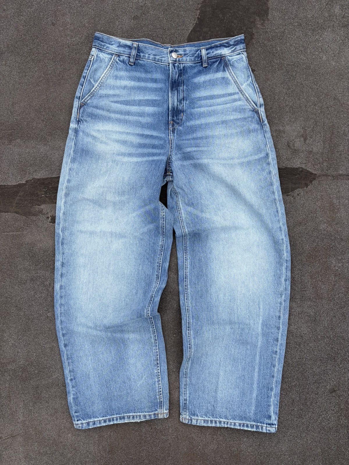 Vintage Style Stone Wash Denim Jeans CK Baggy 90’s y2k