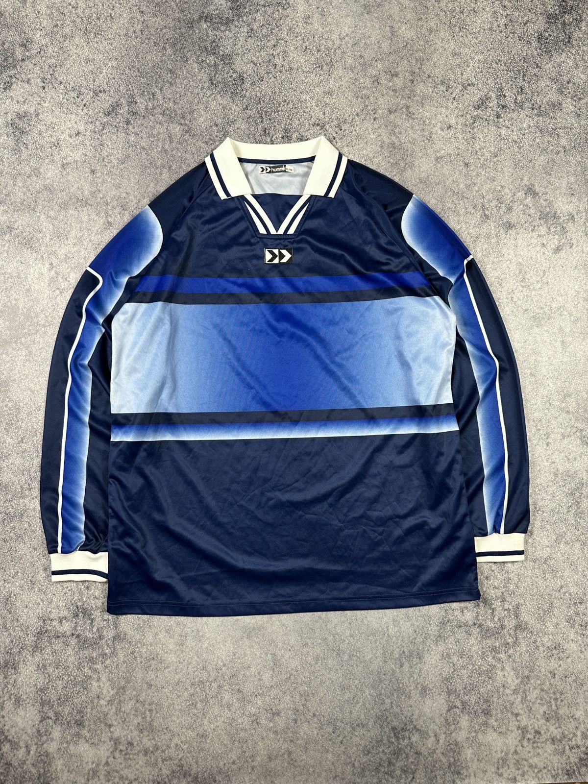 Hummel Y2K Vintage 90s Hummel Soocer Jersey Streetwear Rare 2XL Size US XXL / EU 58 / 5 - 1 Thumbnail