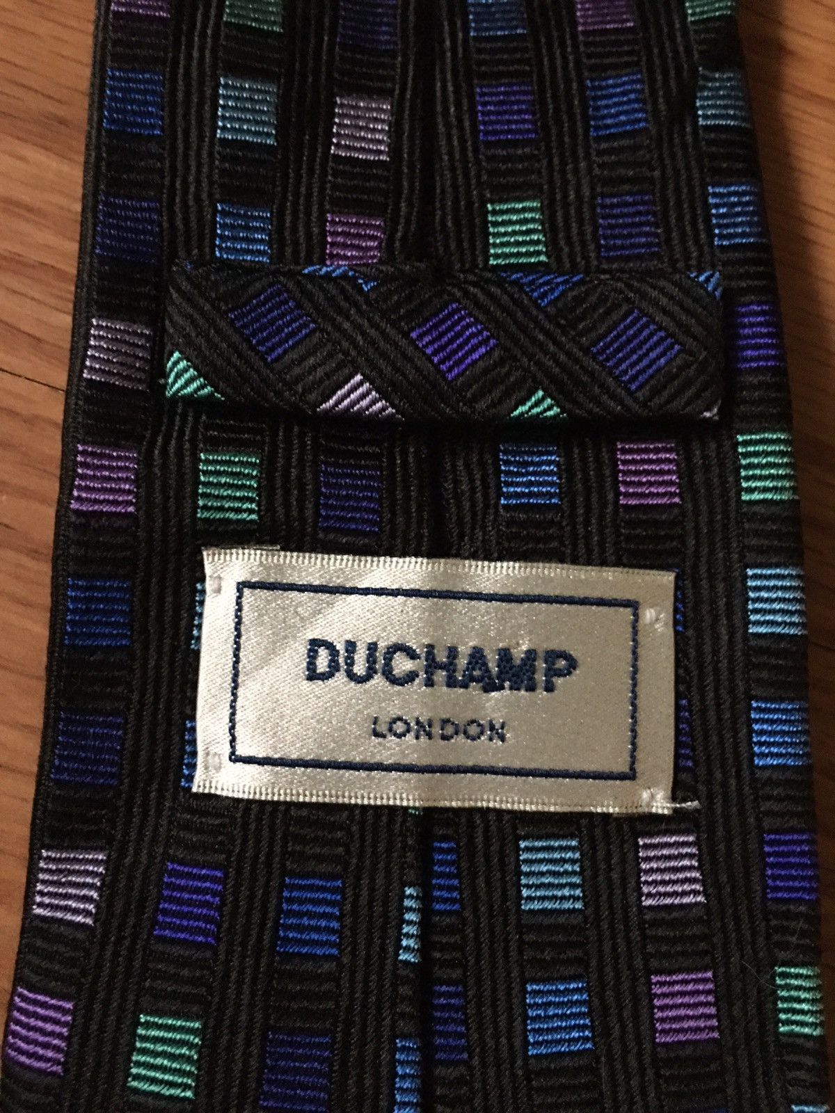 Duchamp × Duchamp London Duchamp London Square Pattern Silk Mens Tie Size ONE SIZE - 4 Thumbnail