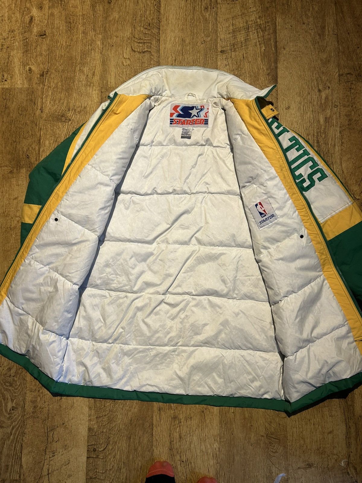 Starter Vintage 90s Boston Celtics Starter Parka Jacket NBA Mens L Size US L / EU 52-54 / 3 - 8 Thumbnail