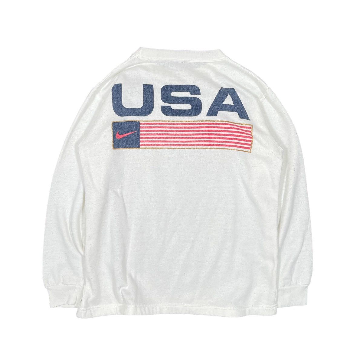 Nike × Vintage Vintage Nike USA Swoosh Back Hit Crewneck Size US M / EU 48-50 / 2 - 1 Thumbnail