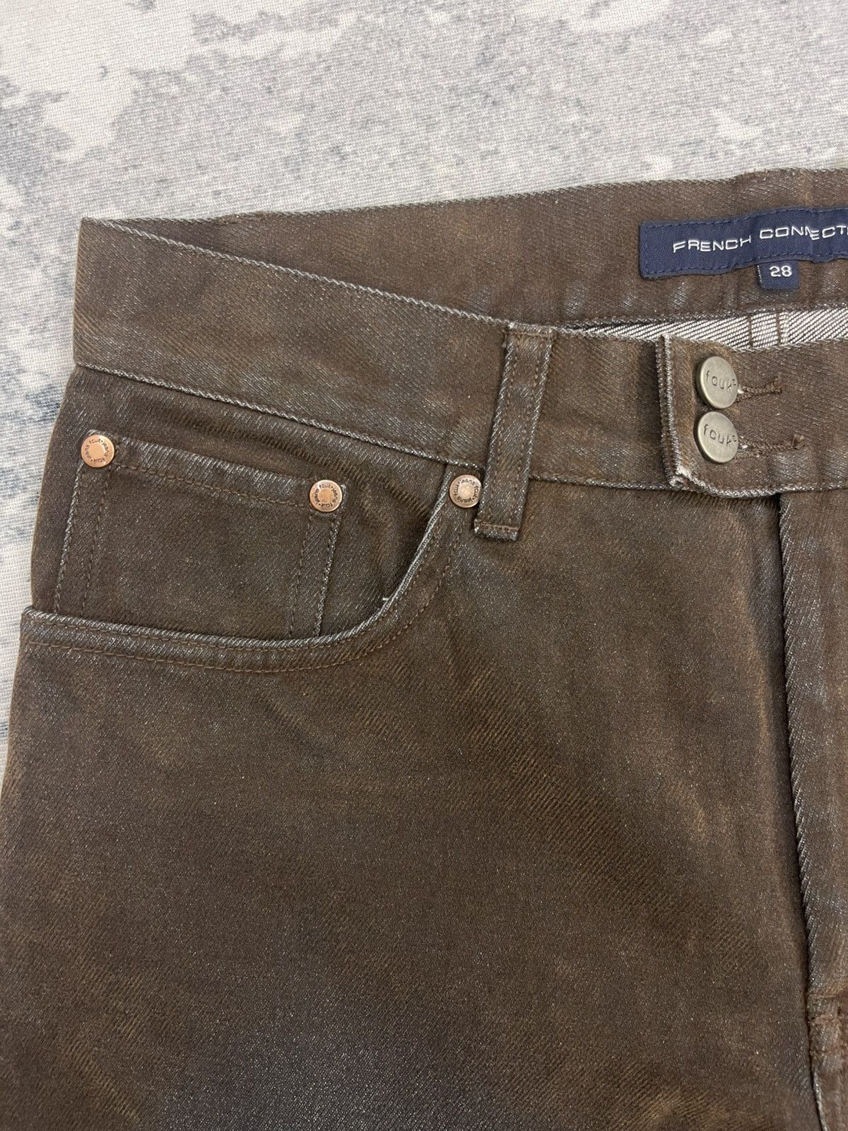 FCUK FCUK Flared Denim Pants Size US 28 / EU 44 - 5 Thumbnail
