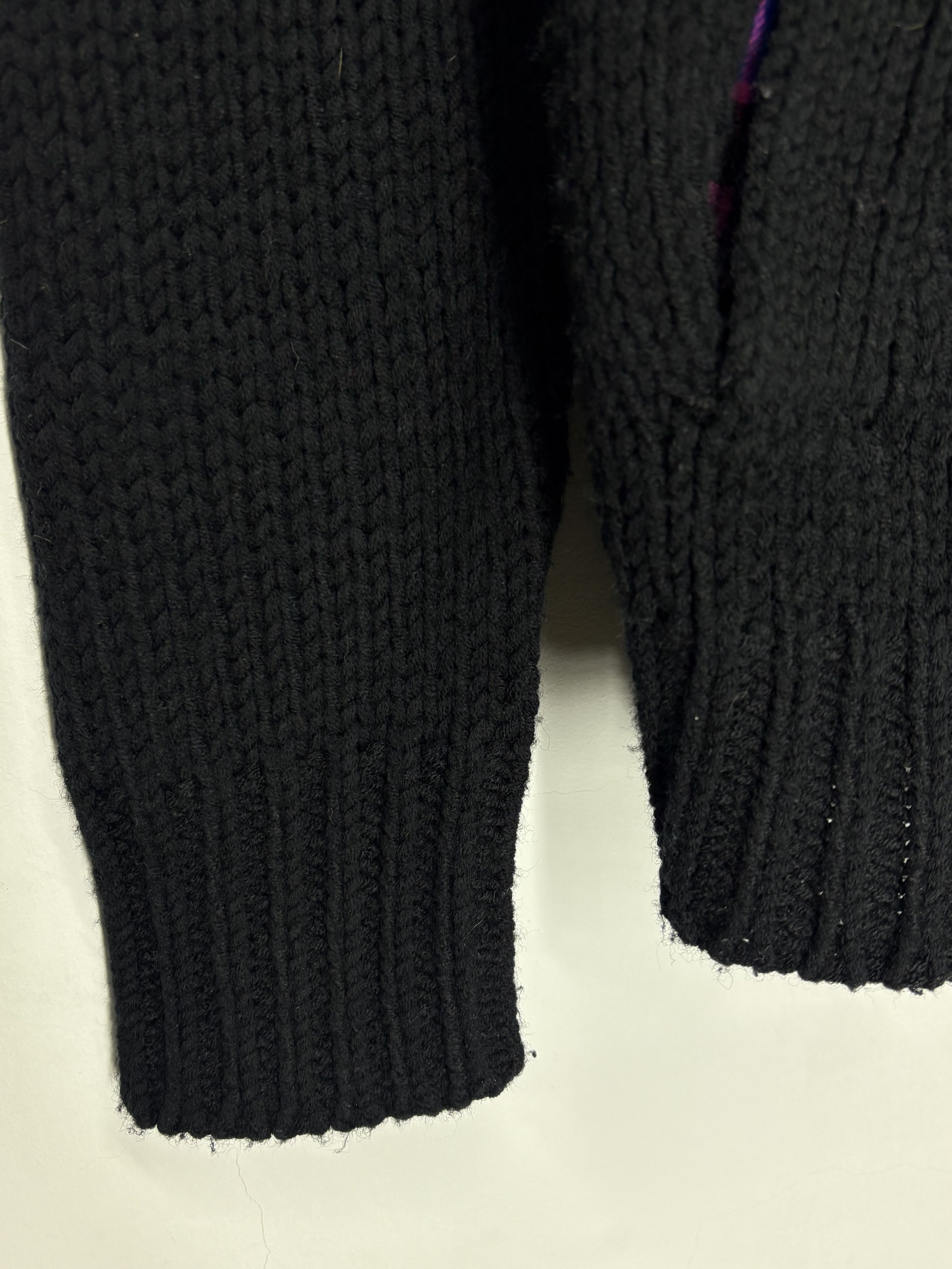 Diesel Vintage Diesel Avant Garde Heavy Knit Black Sweater Size US XL / EU 56 / 4 - 7 Thumbnail