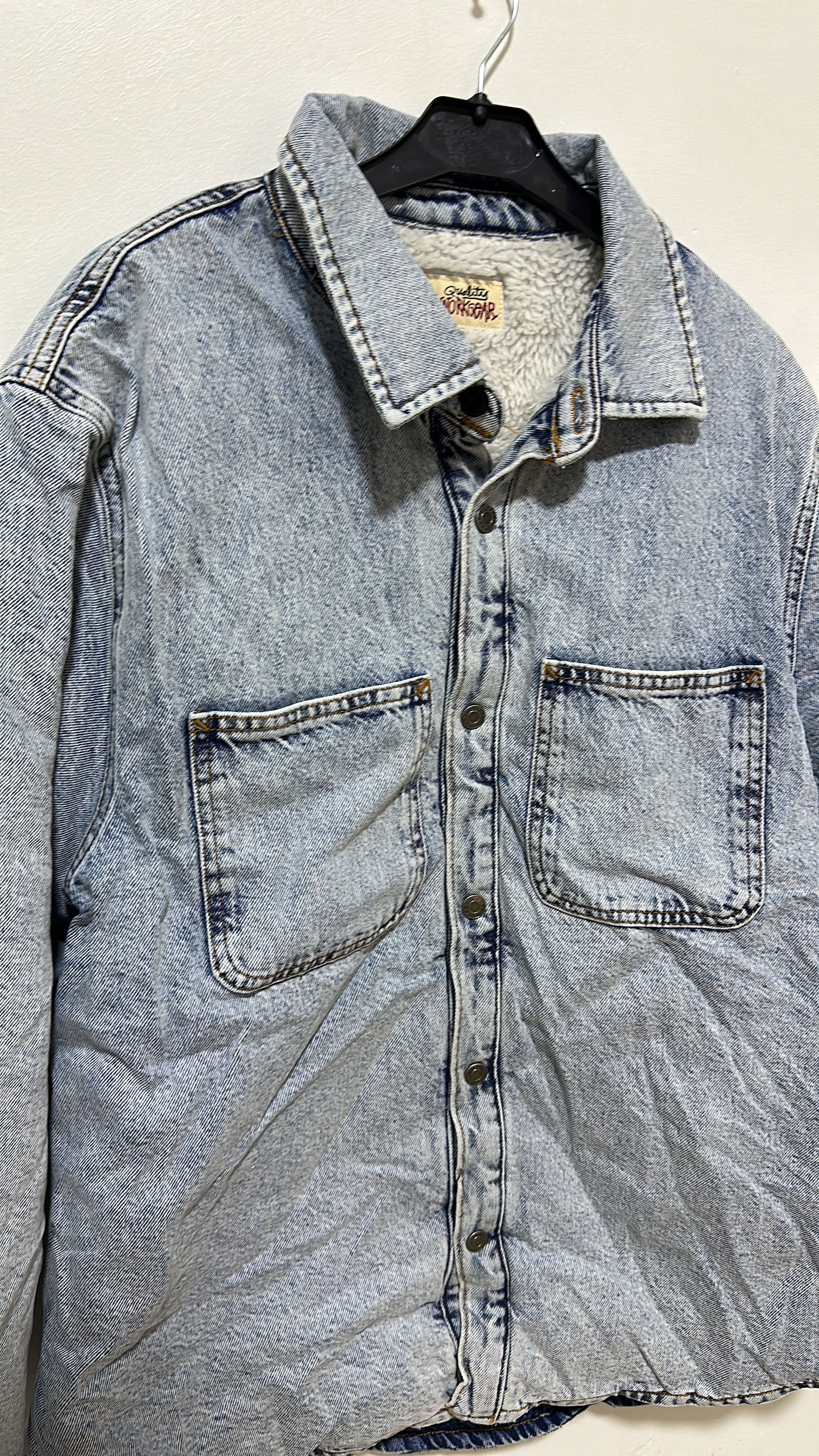 Stussy Stussy Sherpa Lined Denim Shirt Blue Size Large Size US L / EU 52-54 / 3 - 3 Thumbnail