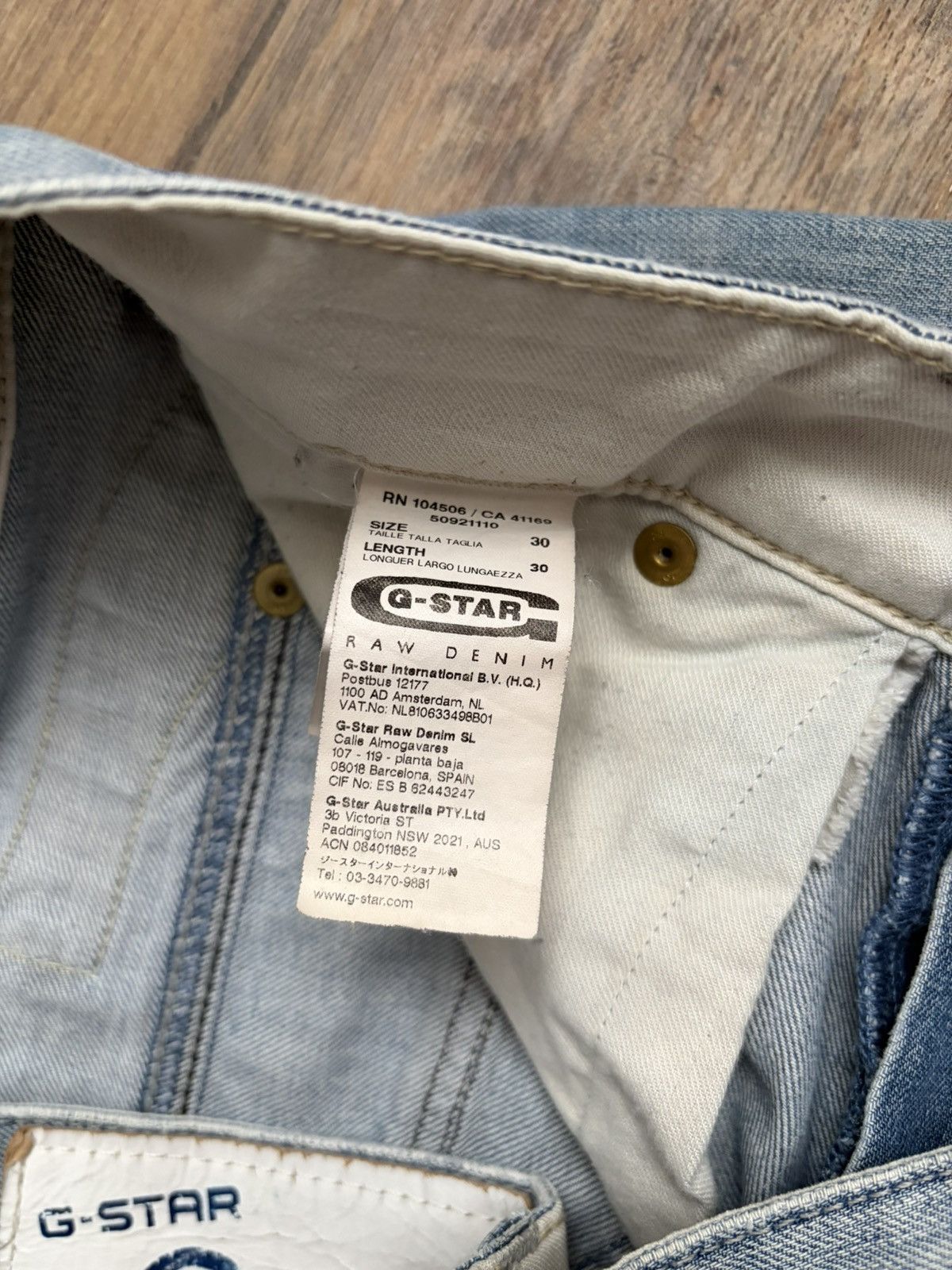 G-Star Vintage G-star Raw Denim Pants Size US 30 / EU 46 - 6 Thumbnail