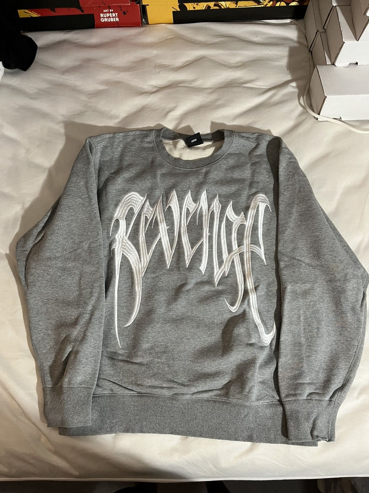 Revenge Revenge grey embroidered crew neck Size US L / EU 52-54 / 3 - 1 Thumbnail