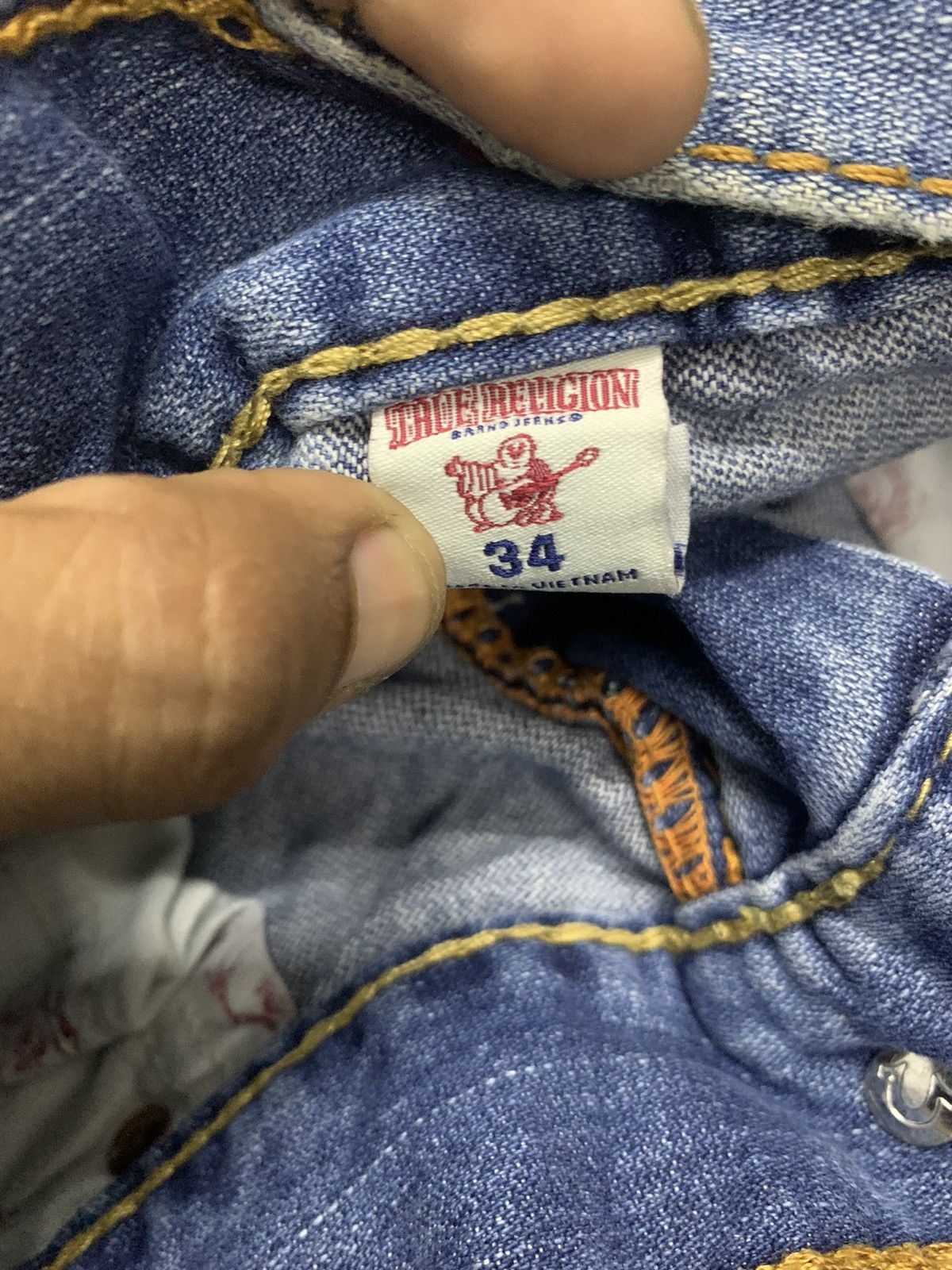 True Religion 🔥RARE🔥TRUE RELIGION RARE DISTRESSED STYLE DENIM PANT Size US 34 / EU 50 - 19 Thumbnail