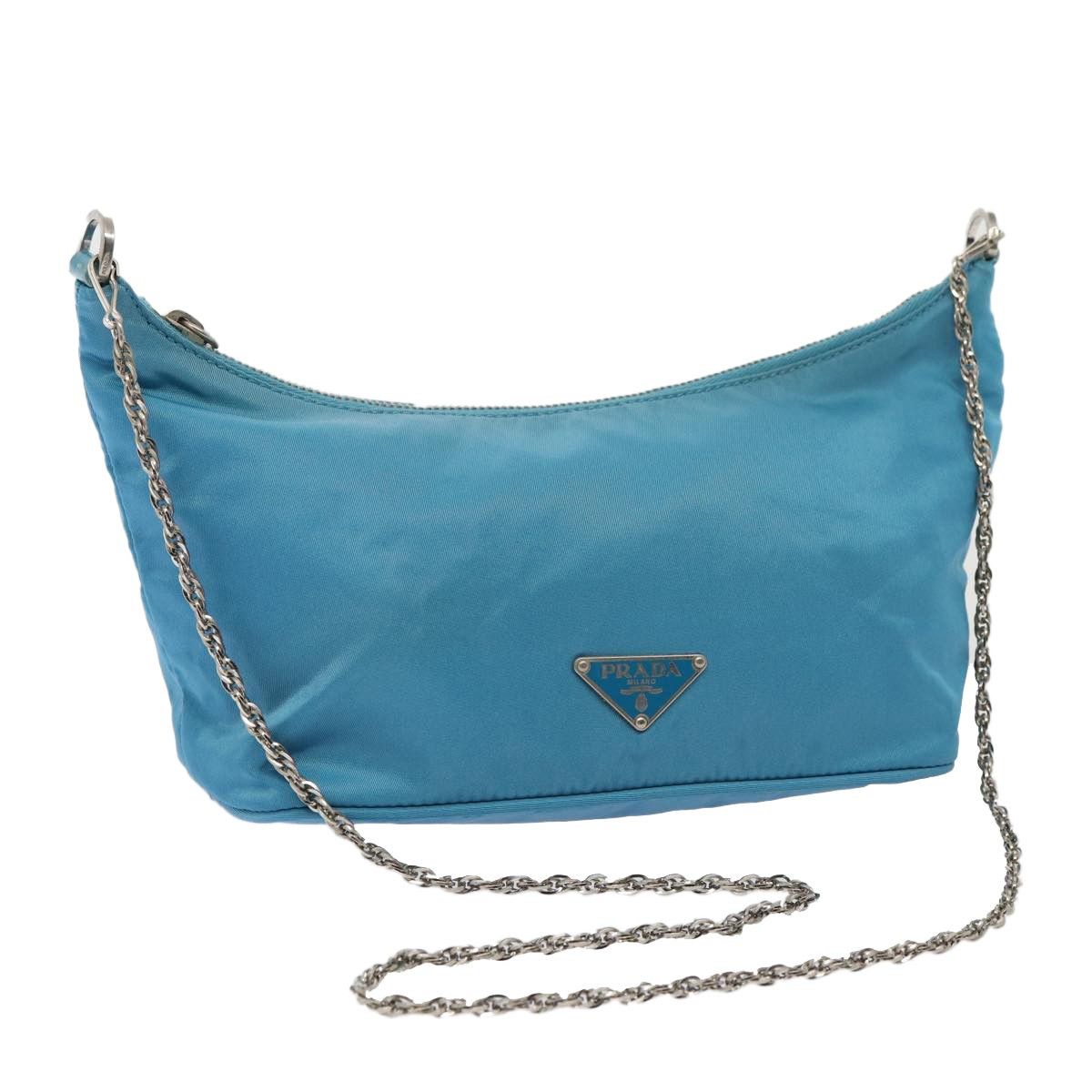 Prada Vintage Chain Shoulder Bag Tessuto