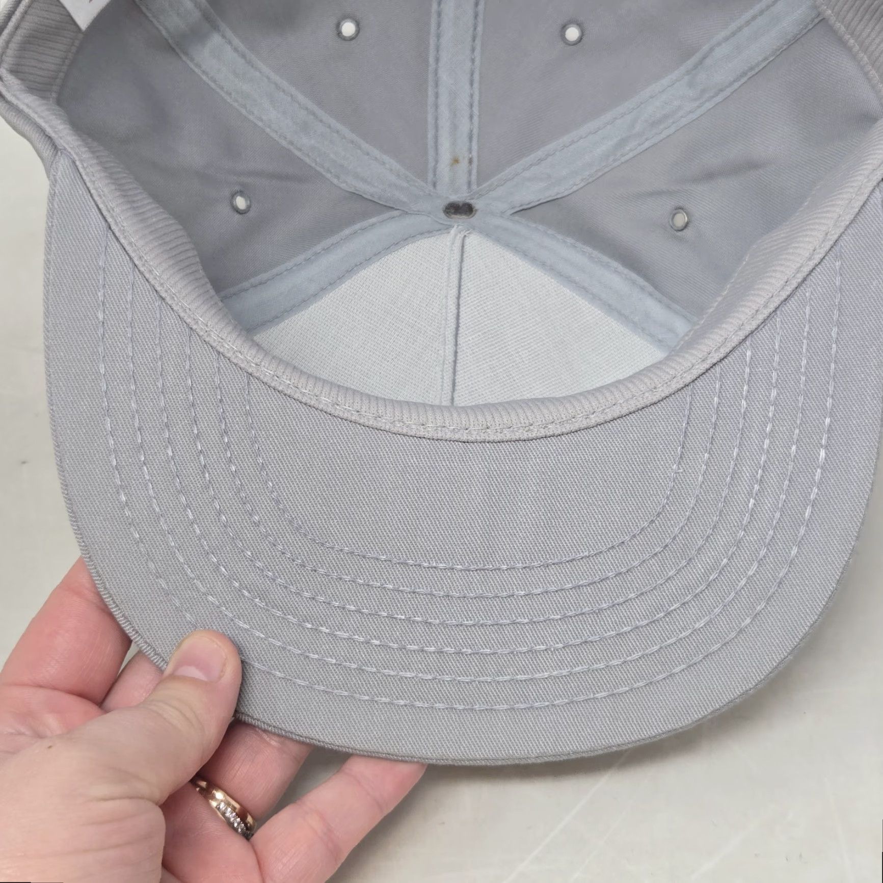Vintage VINTAGE Uniloy Trucker Hat Patch Gray Snapback Adjustable Made In The USA Men One Size Gray USA Trucker Hat Mens Size ONE SIZE - 7 Thumbnail