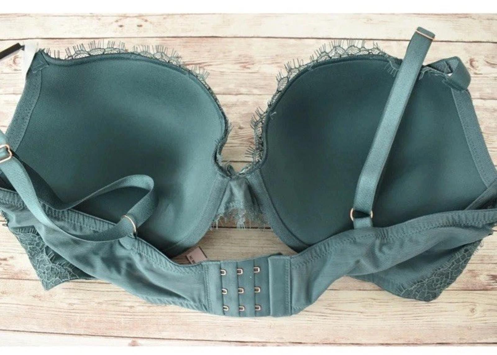 Other Victoria's Secret 38DD LACE PUSH-UP BRA *Midnight Jade* Size ONE SIZE - 2 Thumbnail