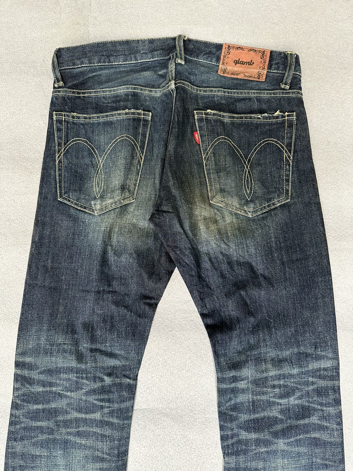 Japanese Brand Glamb Tokyo Japan Distressed Denim Size US 31 - 11 Thumbnail